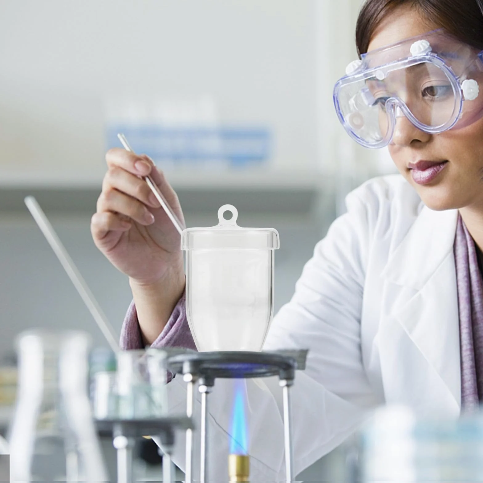 Crogiolo al Quarzo per Fusione Metalli e Argento da 30ml Resistente al Calore, Non Facile da Deformare, per Laboratorio e Raffinazione Gioielli