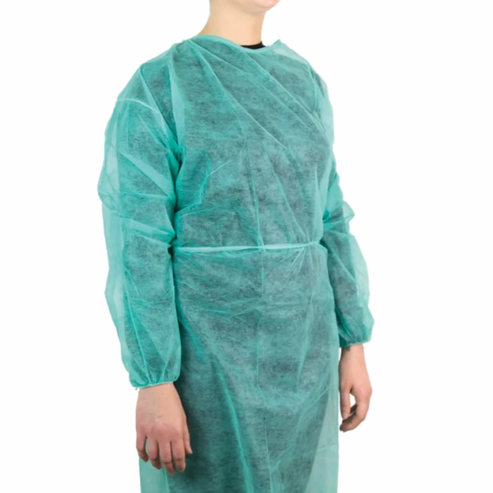 Mediawave Store - Pack Camici Monouso Visitatore e Paziente Dispositivo Medico Classe I, Grembiule Con Elastici, Camice da Lavoro Usa e Getta, 100% Polietilene, Igiene (1)