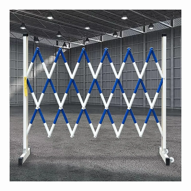 Cancello di Sicurezza Pieghevole con rotelle, barricata Industriale Flessibile espandibile, Recinzione di Sicurezza Mobile Portatile per vialetti d'accesso per ，Blue 3.9x6.6in/1.2x2m