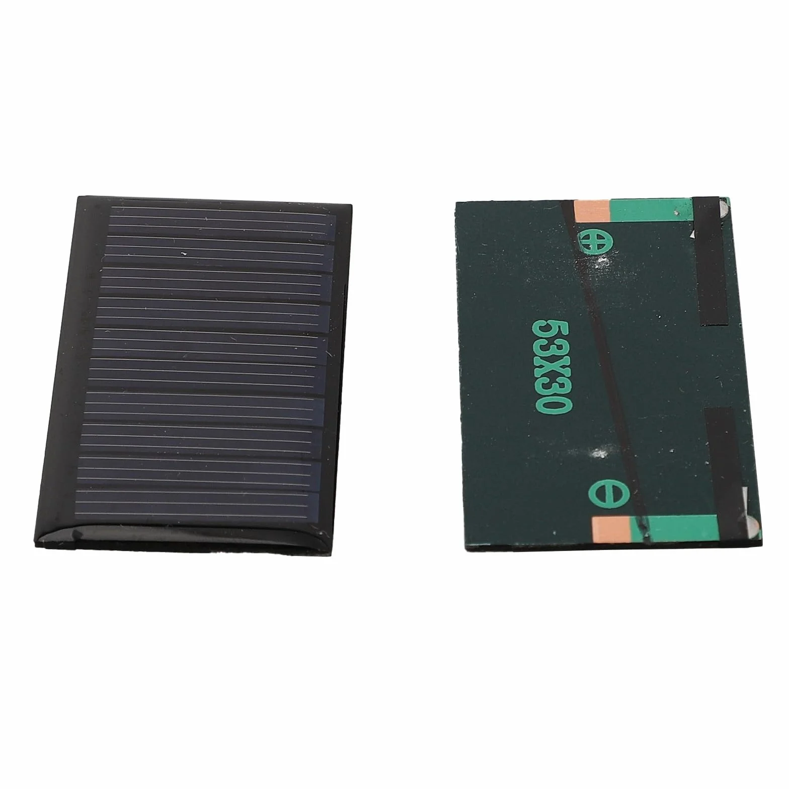 Lotto di 10 pannelli solari 5V 30mA 53X30mm per progetti elettronici fai da te