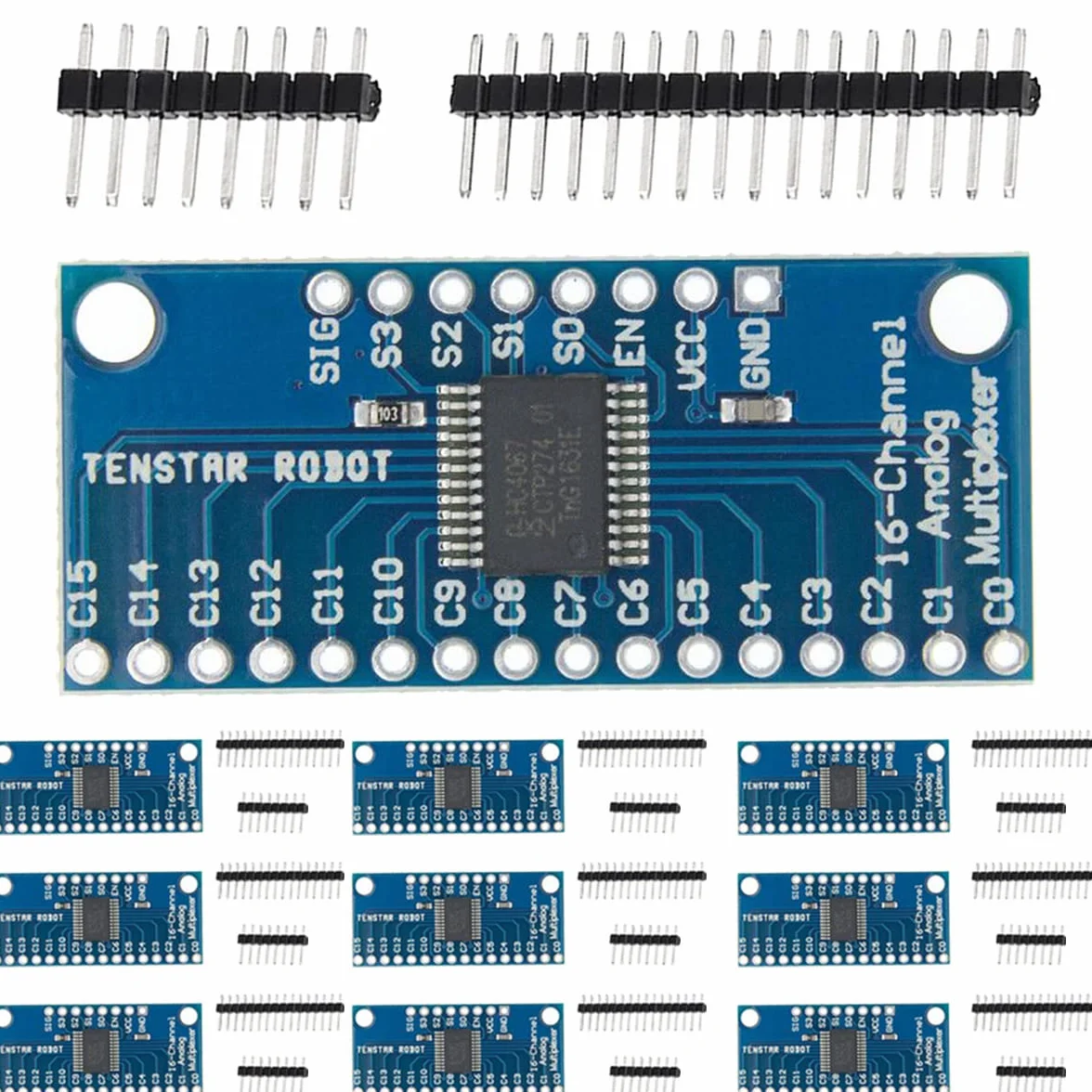 10PCS CD74HC4067 CMOS Ad Alta Velocità Multiplexer Analogico Preciso 16 Canali Multiplexer Digitale Analogico MUX Modulo Scheda di Sblocco