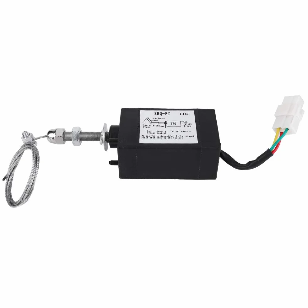 Motore Diesel Spegnimento Valvola Solenoide, DC 12/24V Motore Spegnimento Dispositivo Disel Motore Spegnimento Valvola Motore Spegnimento Controllo per Parti di Industria Sutomobilistica