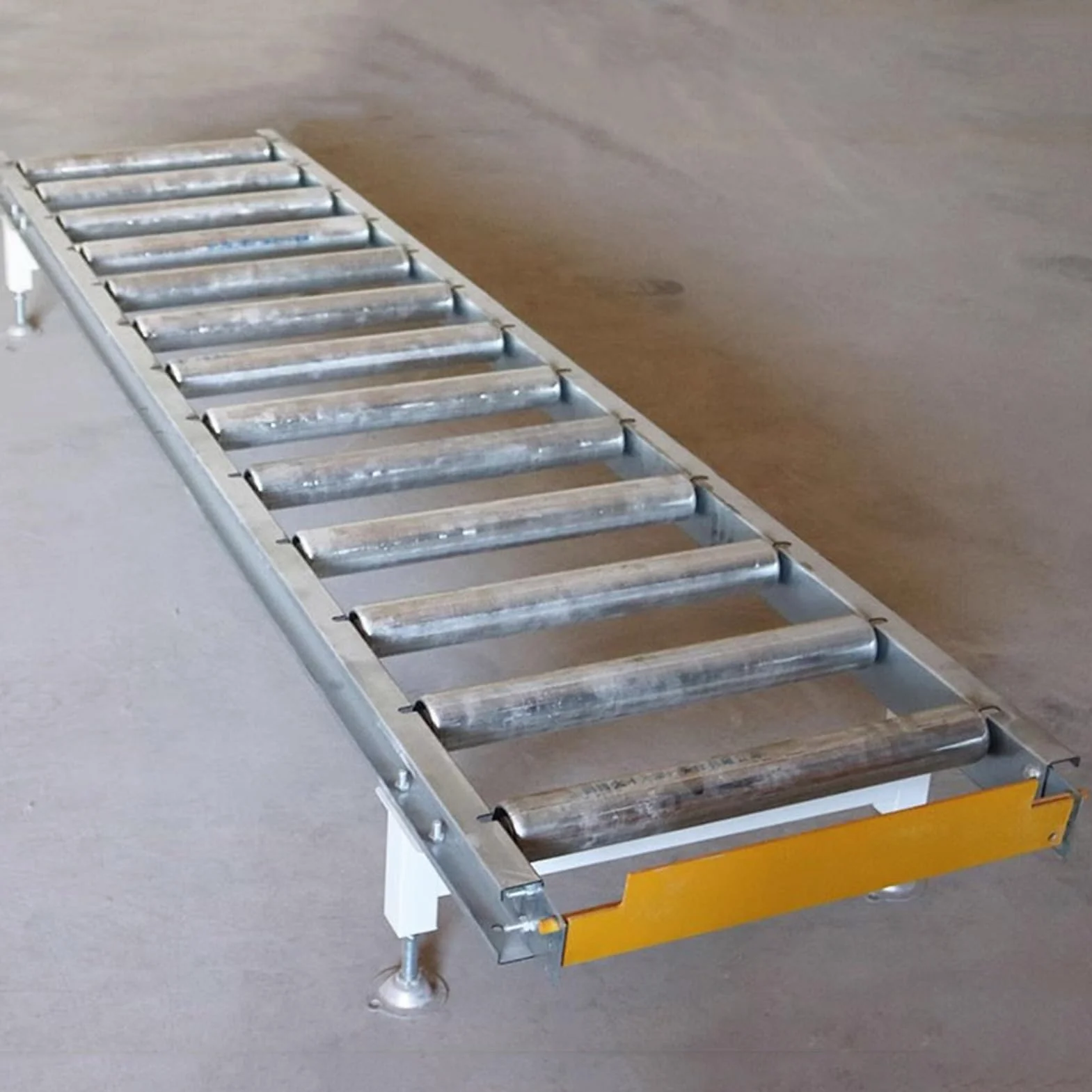 Leggero Rullo Trasportatore, Industriale Trasportatore Acciaio Zincato Rullo, Applicabile Non Alimentato Rullo Trasportatore Diapositive, Magazzini Fabbriche Scivolo(100x60x30cm)