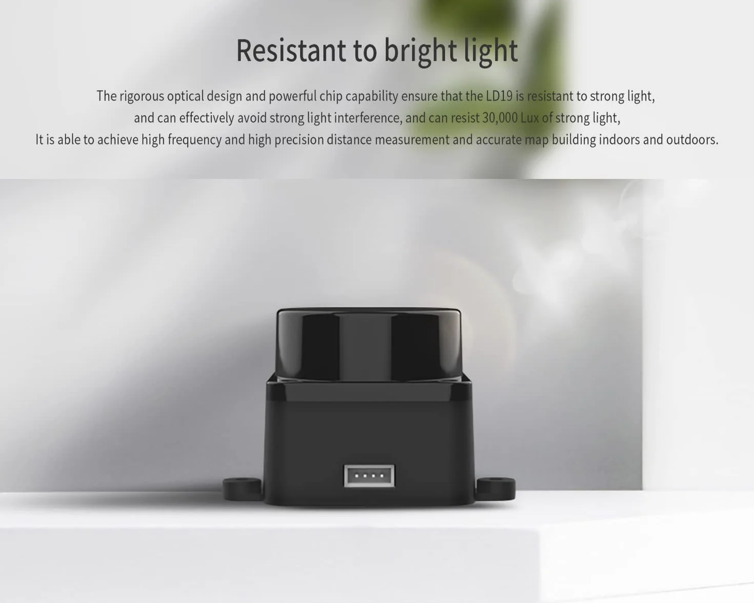 InnoMaker DTOF LiDAR Time-of-Flight Lidar STL-19P, Scansione laser omnidirezionale a 360 gradi, Antiriflesso 60000 Lux, Frequenza di misurazione 5000 Hz, Portata di 12 m, Supporto ROS/ROS2