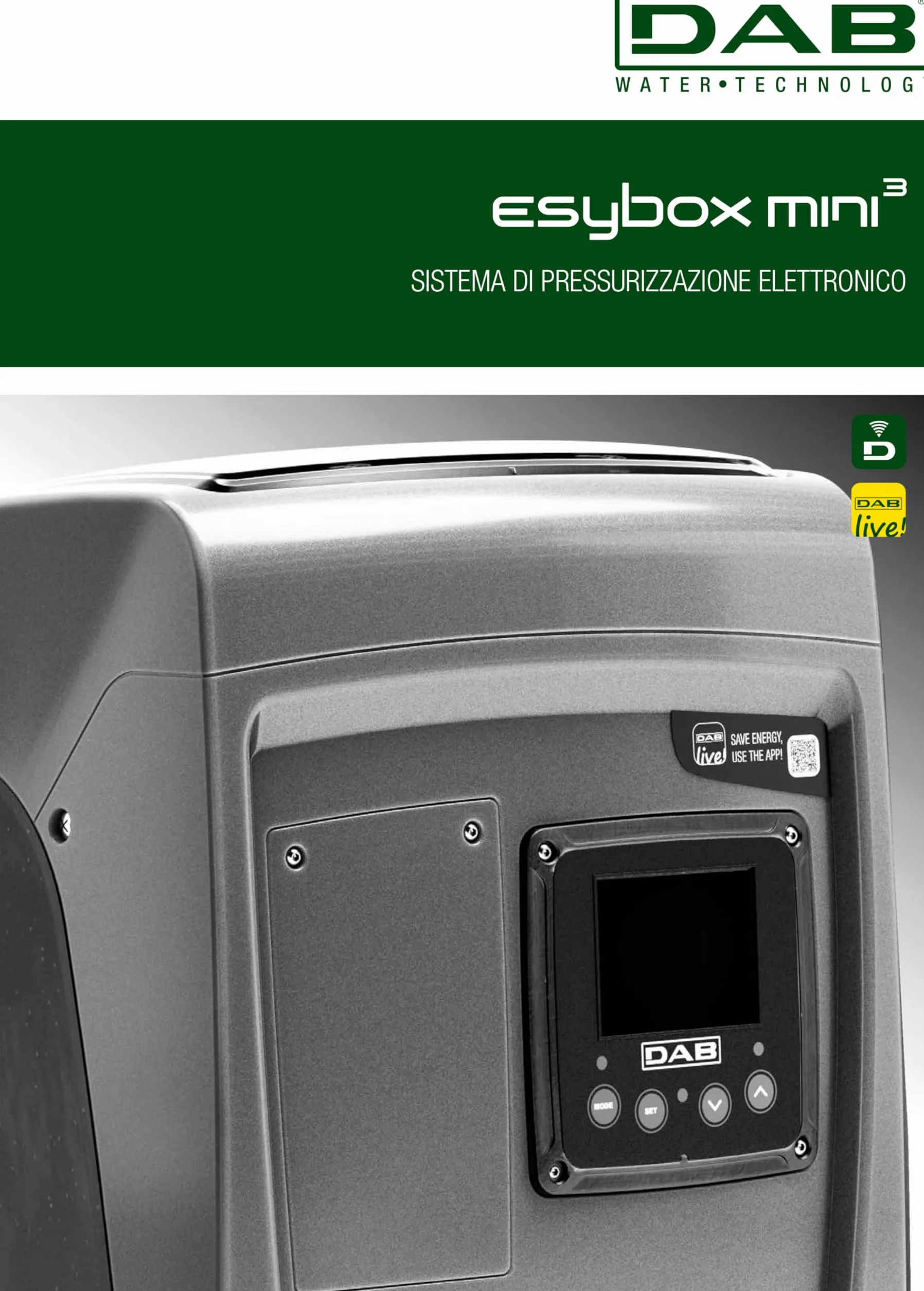 DAB ESYBOX MINI 3 Pompa autoadescante elettronica inverter pressurizzazione