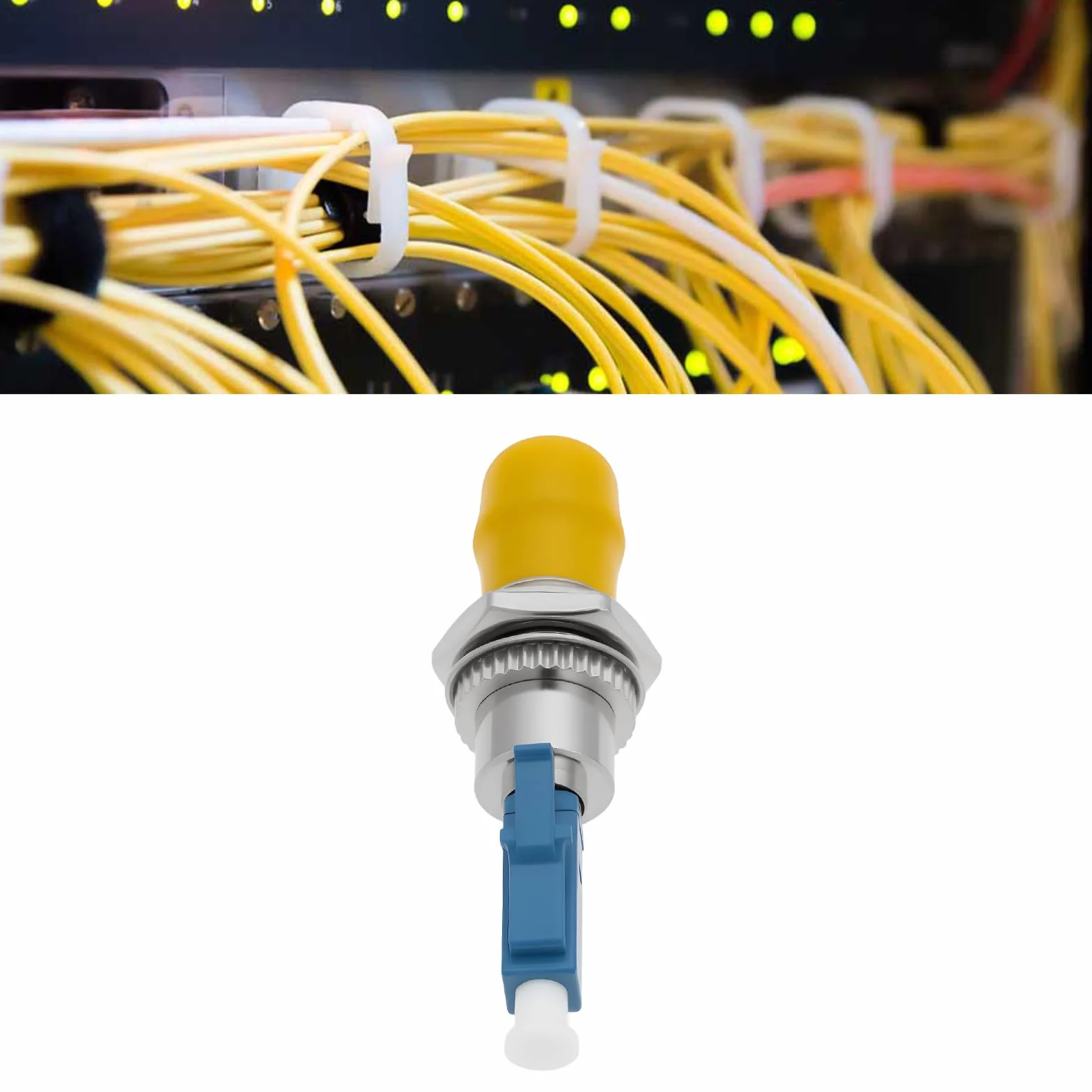 ECSiNG 2 Pezzi Convertitore Ibrido Accoppiatore Adattatore Fibra LC Maschio-ST Femmina 1200nm~1600nm Per Fibra Monomodale/multimodale