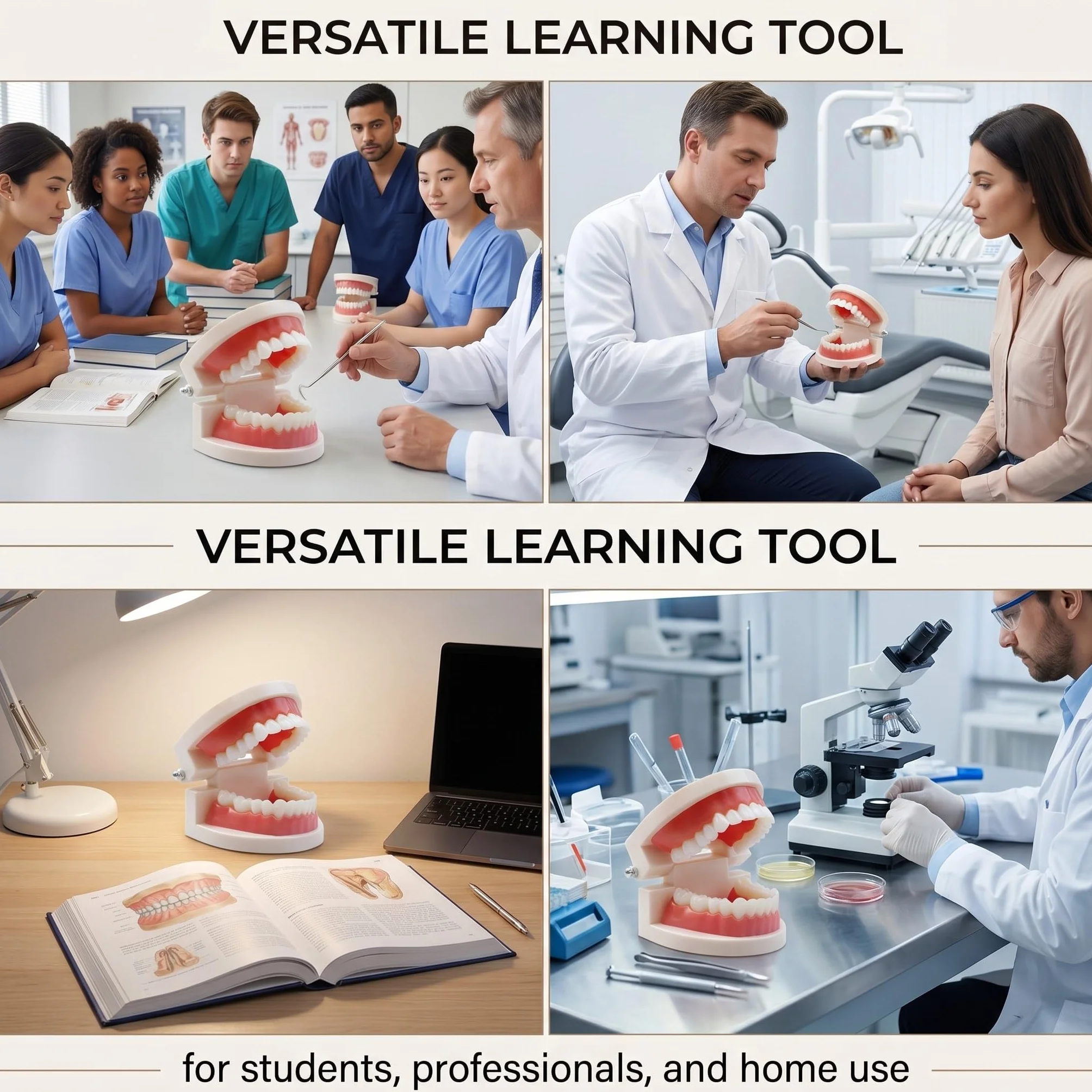 1 Pezzi Modello Di Denti Dentali Typodont, Materiale In Pvc Denti Di Ricambio Per Studi Dentistici, Studenti Di Odontoiatria