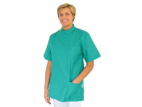 Casacca dentista GIMA, verde XXL, 100% cotone, produzione italiana