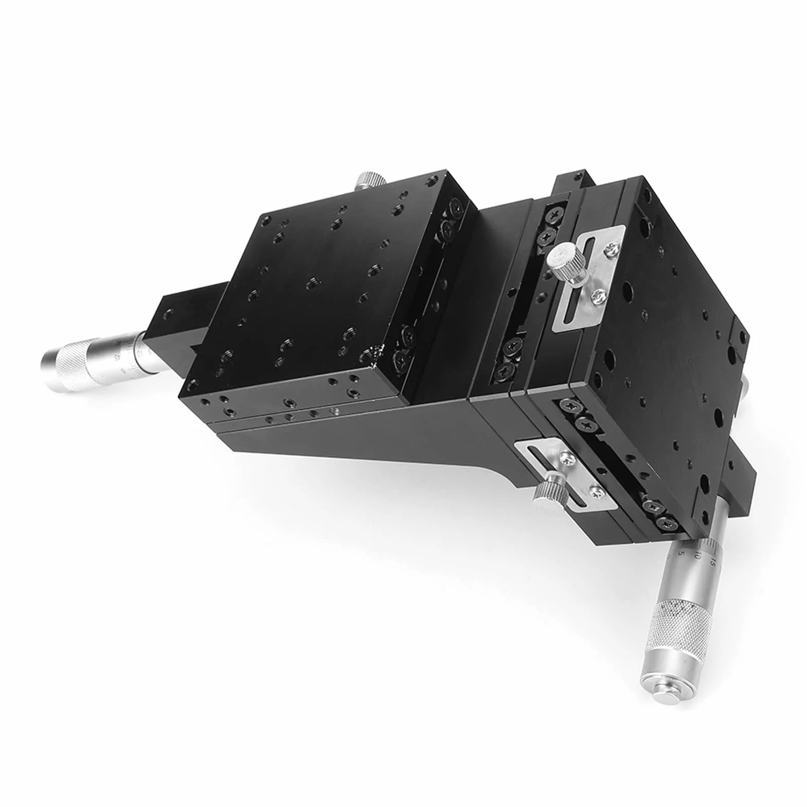 Tavolo Scorrevole per Messa a Punto Fine SEMXYZL80 ACR XYZ Tavolo Scorrevole per Regolazione Fine Ad Alta Precisione con Movimento Lineare Manuale 80 * 80mm