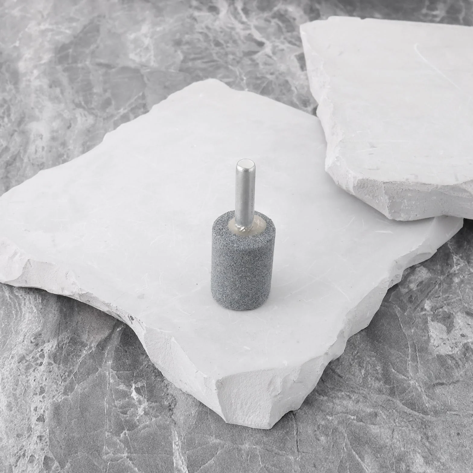 10 Pezzi Di Pietre Abrasive Cilindriche Da 6 Mm Montate Su Una Punta Da Trapano Per Lucidatura 6x20x26 Mm
