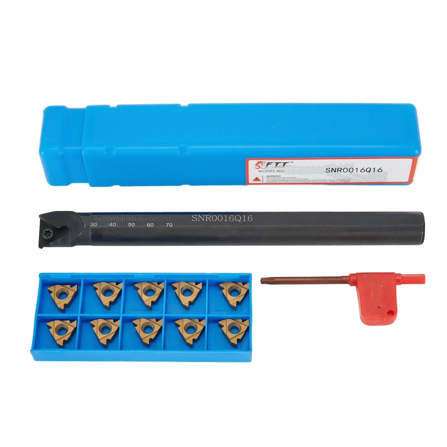 16mm CNC Tool Holder SNR0016Q16 Utensile Filettatura Interno con 10pcs 16IR AG60 per un uso durevole e affidabile