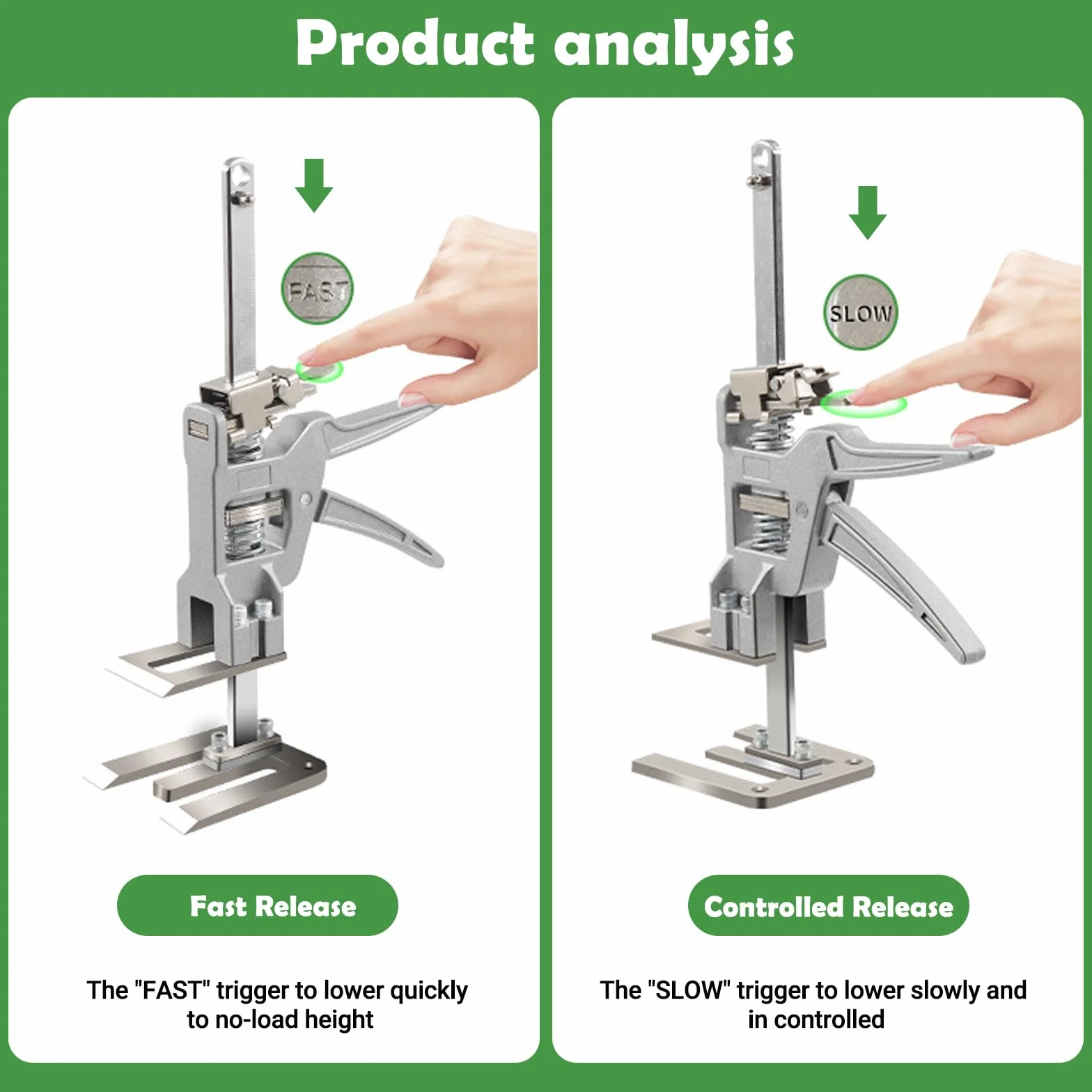 Sollevatore di Bordo Resistente con Scala, Martinetti a Braccio, Labor Saving Arm Tool, Fino a 400 kg, Morsetto per Martinetto Sistema di Livellamento per Piastrelle Strumento per Martinetto Portatile
