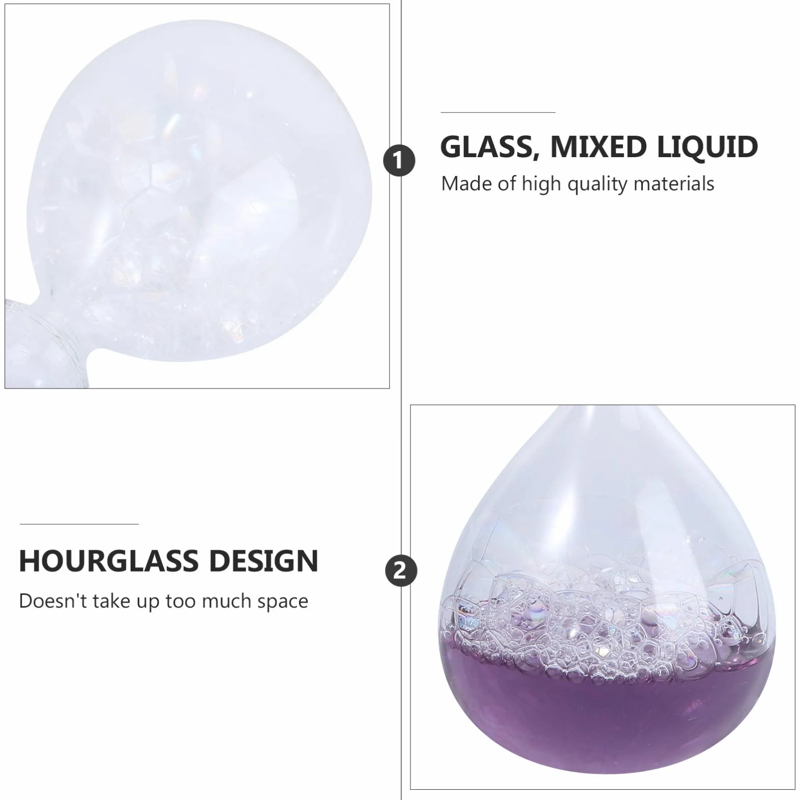 HEMOTON Bubble Timer 5 Pollice Olio Gocce Clessidra Cucina