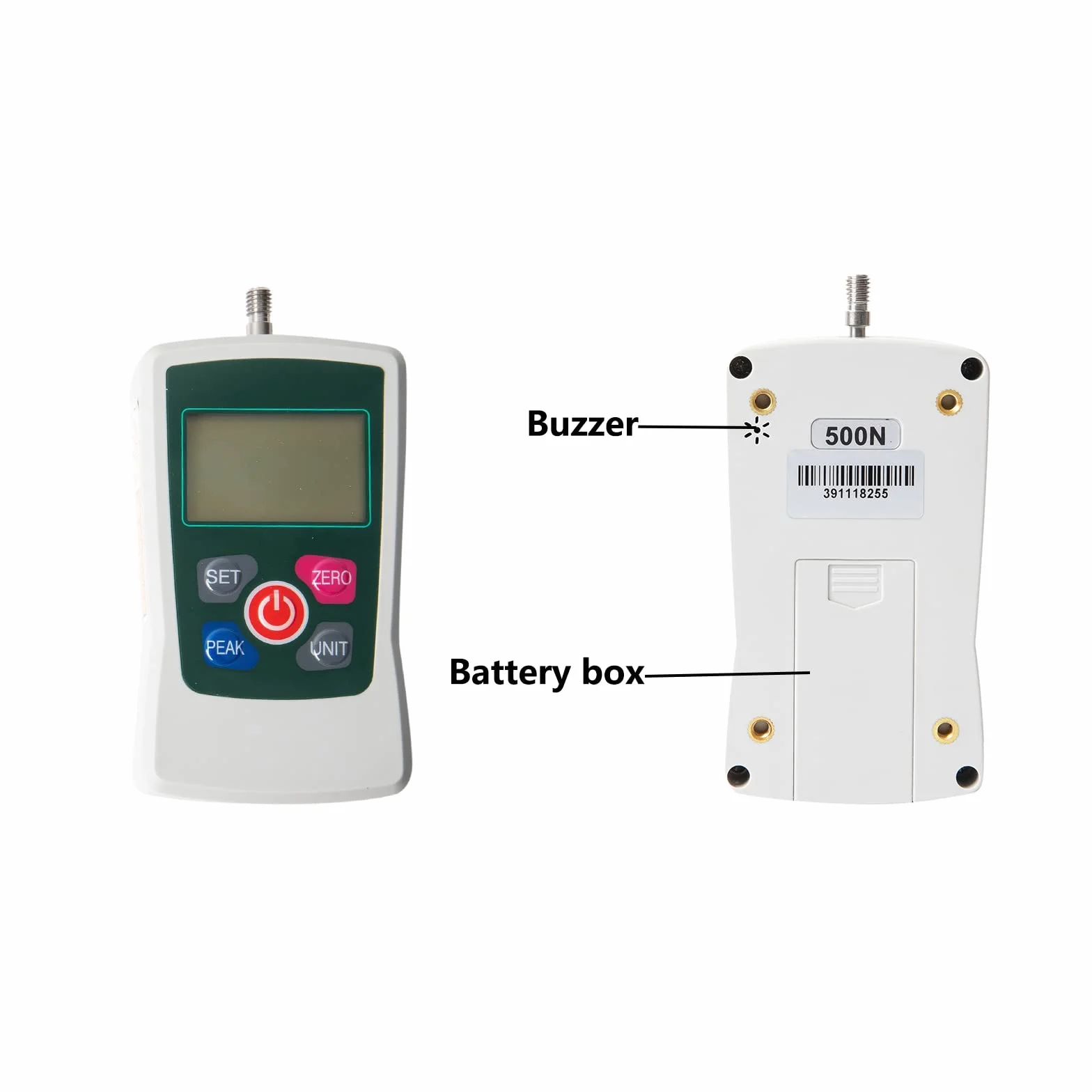 Beslands Misuratore di potenza digitale 500 N portatile, misuratore di pressione e trazione (500 N)