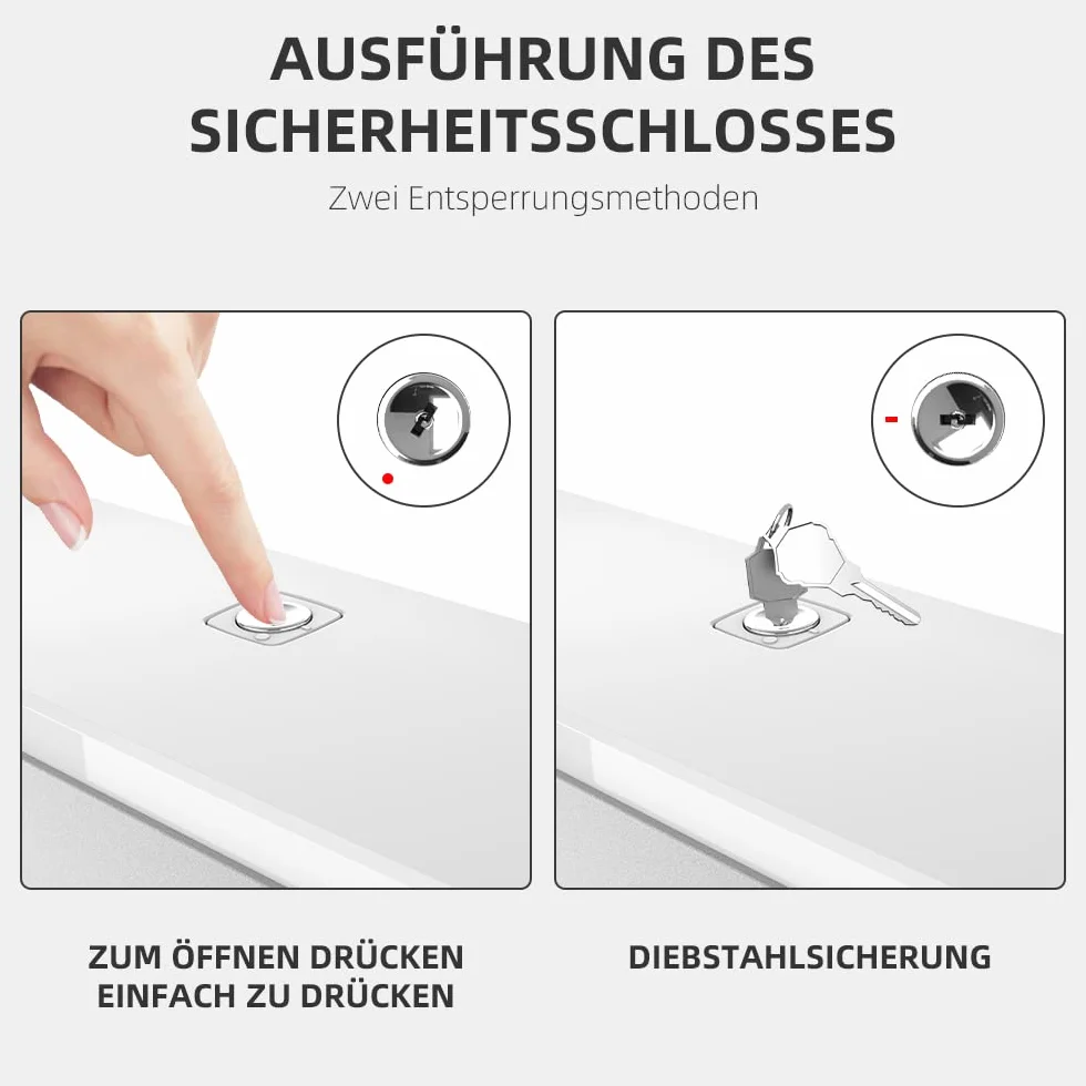 Dispenser Asciugamani Carta Porta Salviette Bagno Installazione Senza Fori ABS 6012 Bianco