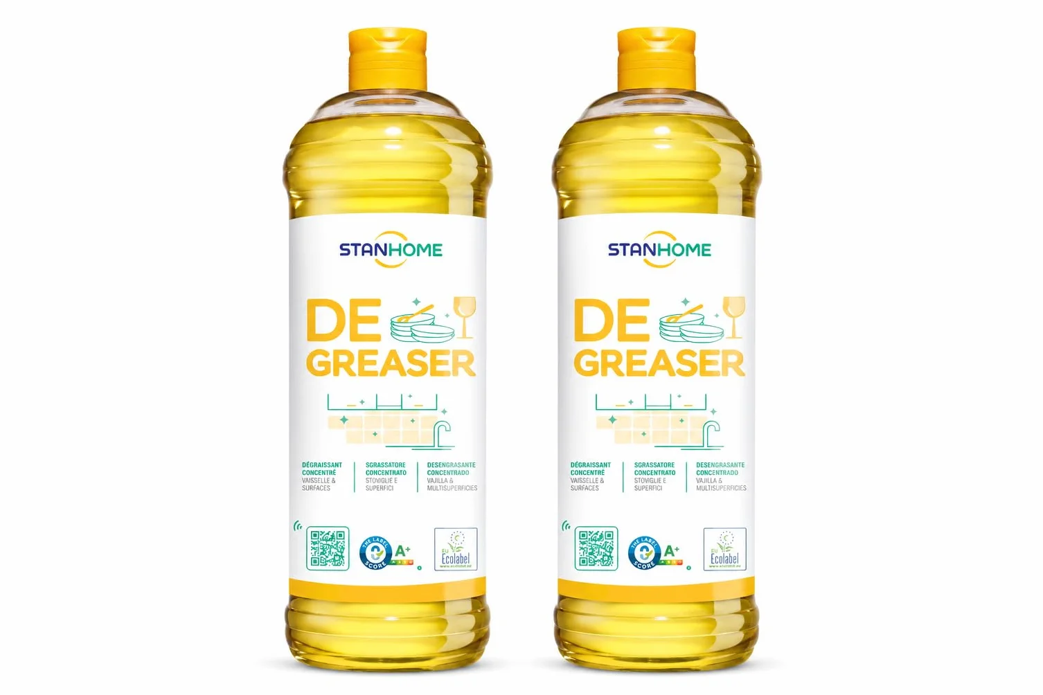 Degreaser Sgrassatore Sgrassatore Concentrato Multisuperfici - 2 Pezzi X 1000 Ml