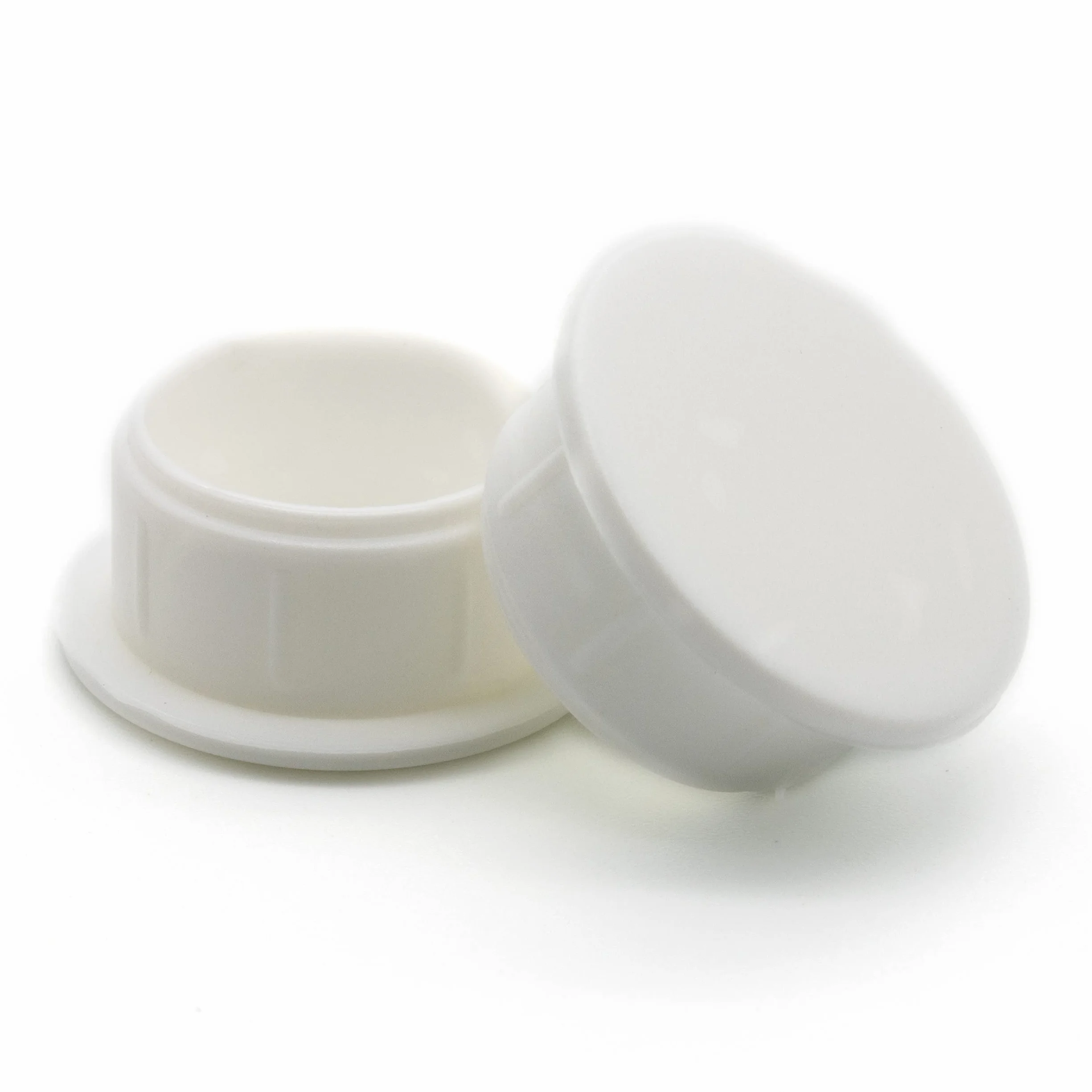 Enkotrade 36 Tappi di Copertura Bianco 8x4 Foro Ø 4 mm Copertura Tubo in Polietilene