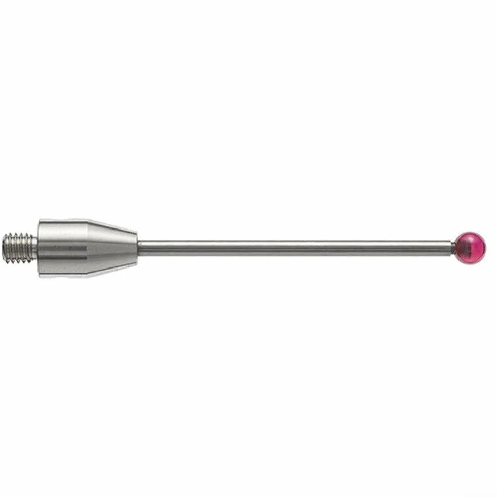 A-5003-3680 CMM Probe Stylus 50mm Lungo 3mm Diametro Punta Filettatura Acciaio Bianco Gambo Alta Rigidità per la Misurazione di Macchine Utensili