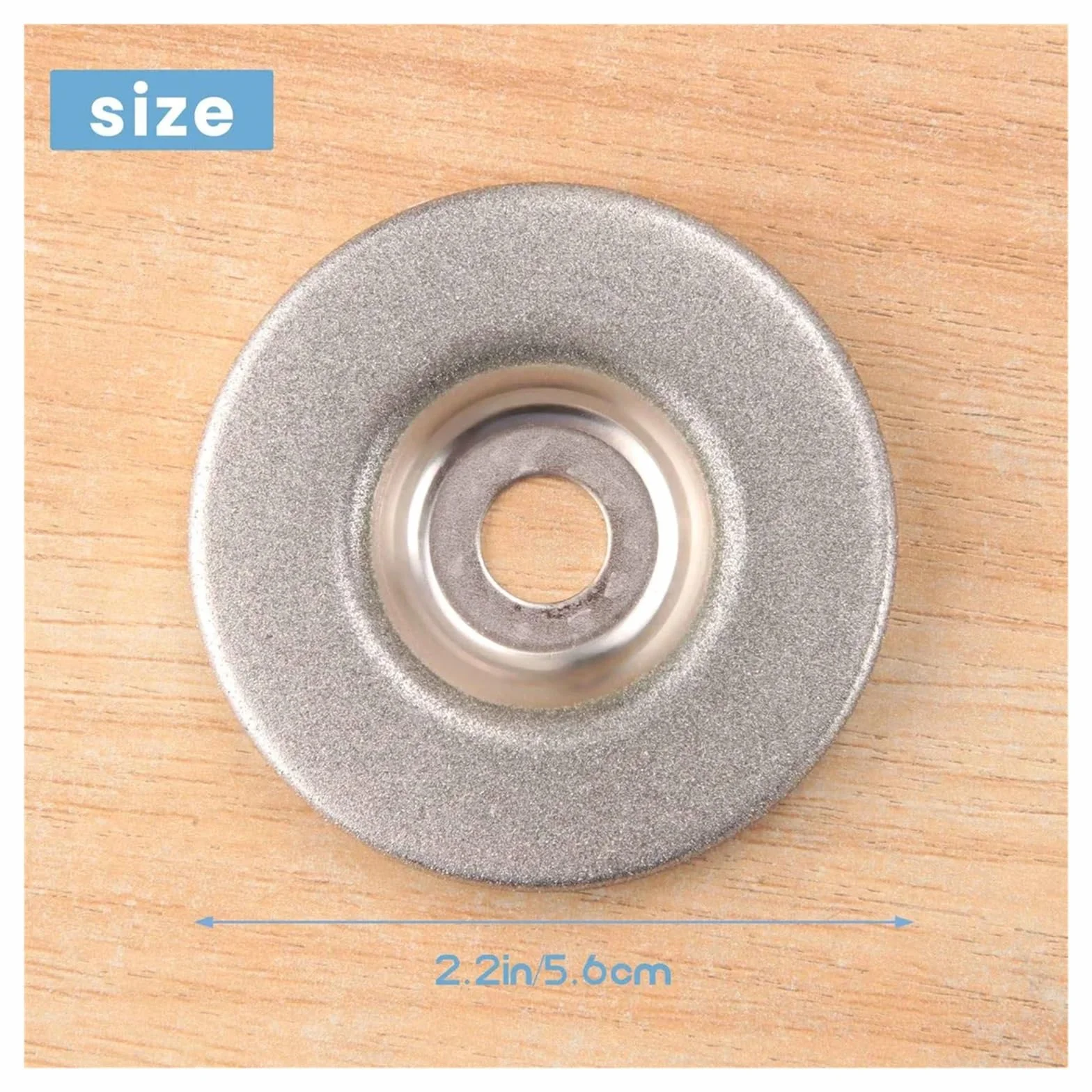 56 Mm Diamante 180/320/600 Mola Disco Circolare Smerigliatrice Affilatura 3 Pezzi