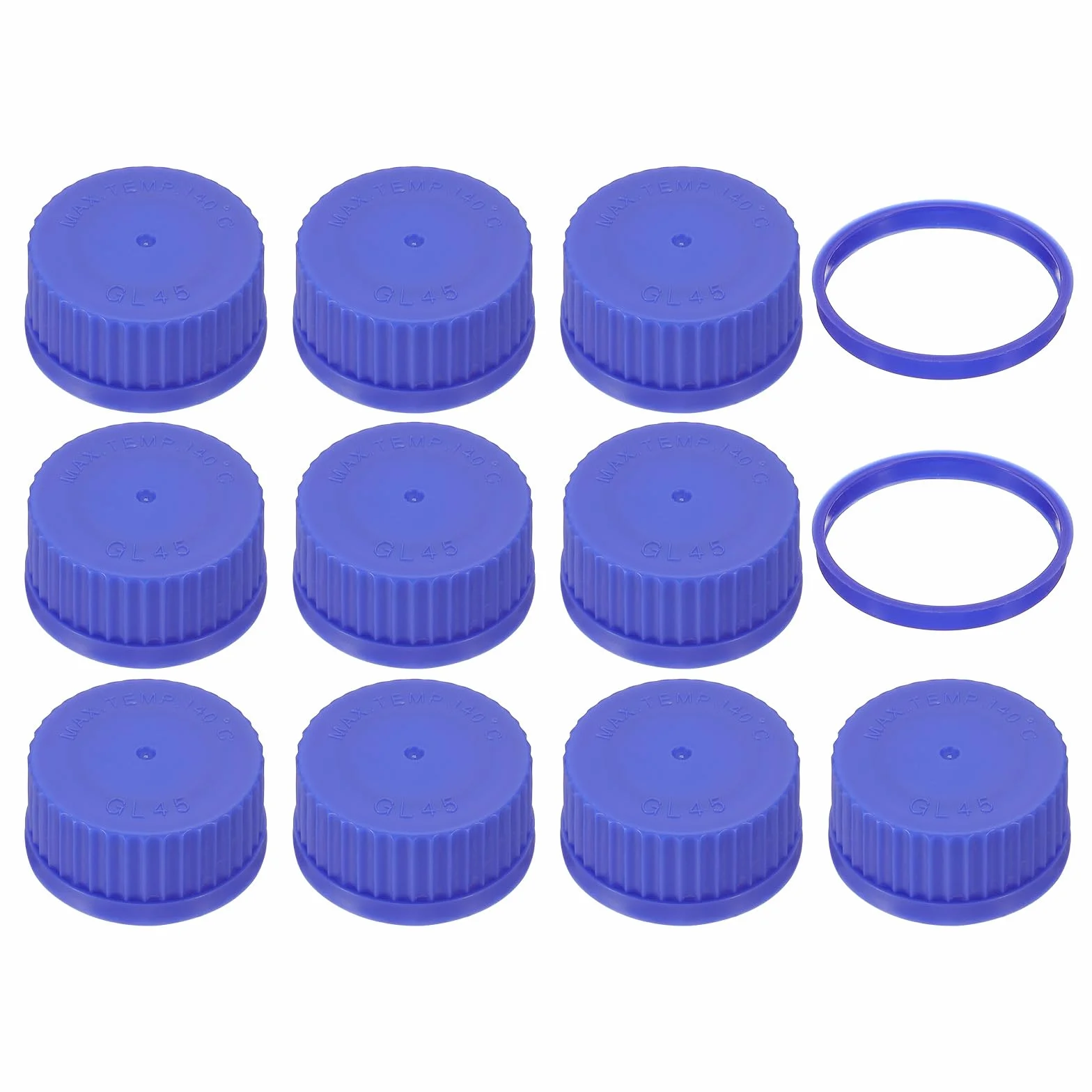 PATIKIL Tappi a Vite GL45 45 mm Polipropilene per Bottiglie Vetro Blu