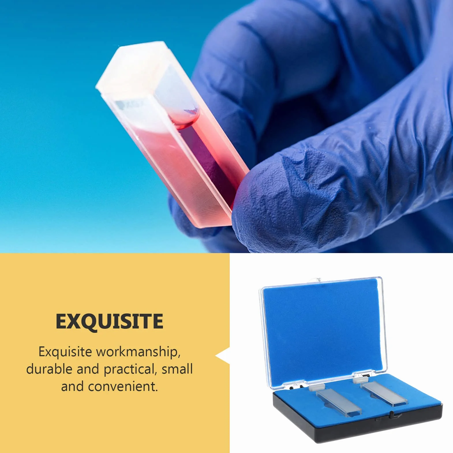 iplusmile Cuvetta Al Quarzo Da Laboratorio 10Mm Trasparenza Elevata Per Spettrofotometro