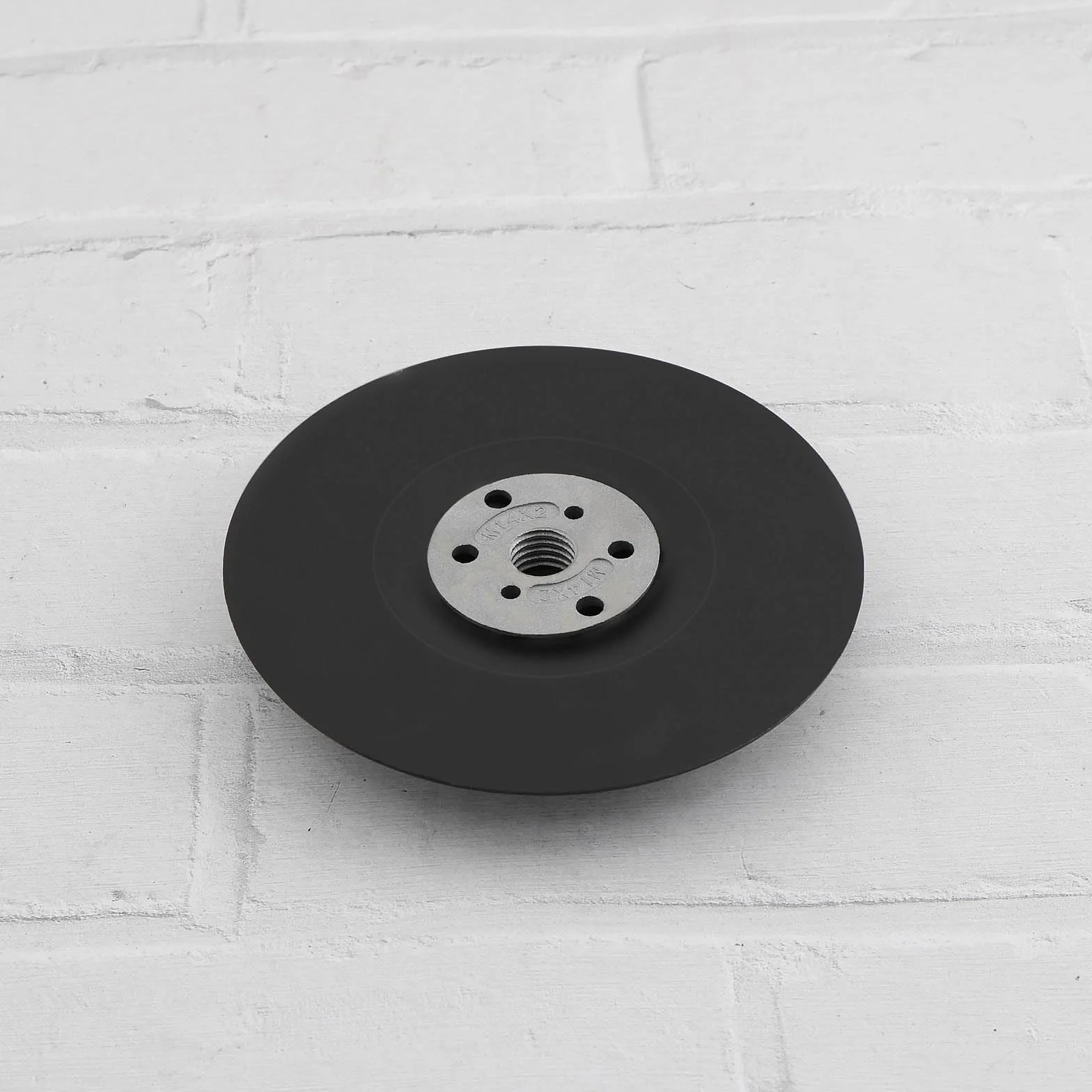 Create idea 4 dischi abrasivi M14 da 125 mm in gomma e acciaio per carta abrasiva vassoio smerigliatrice angolare speciale Ddisc nero, BF005_M