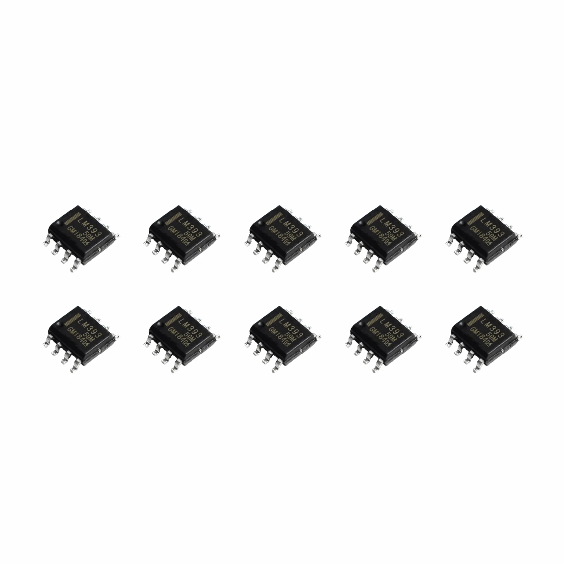 10 PEZZI LM393 in formato SMD SO-8 comparatore di tensione doppio