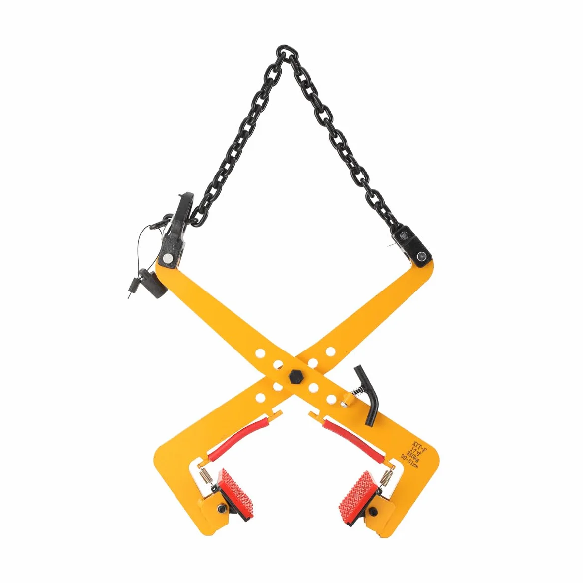 Morsetto Di Sollevamento Pinza per Bordi, Massimo 350 kg, Pinza di Sollevamento per Marciapiede, Pinza per Mattoni Utensile per Sollevamento Trasporto Blocchi Pietra Cemento, Gamma 30-51cm