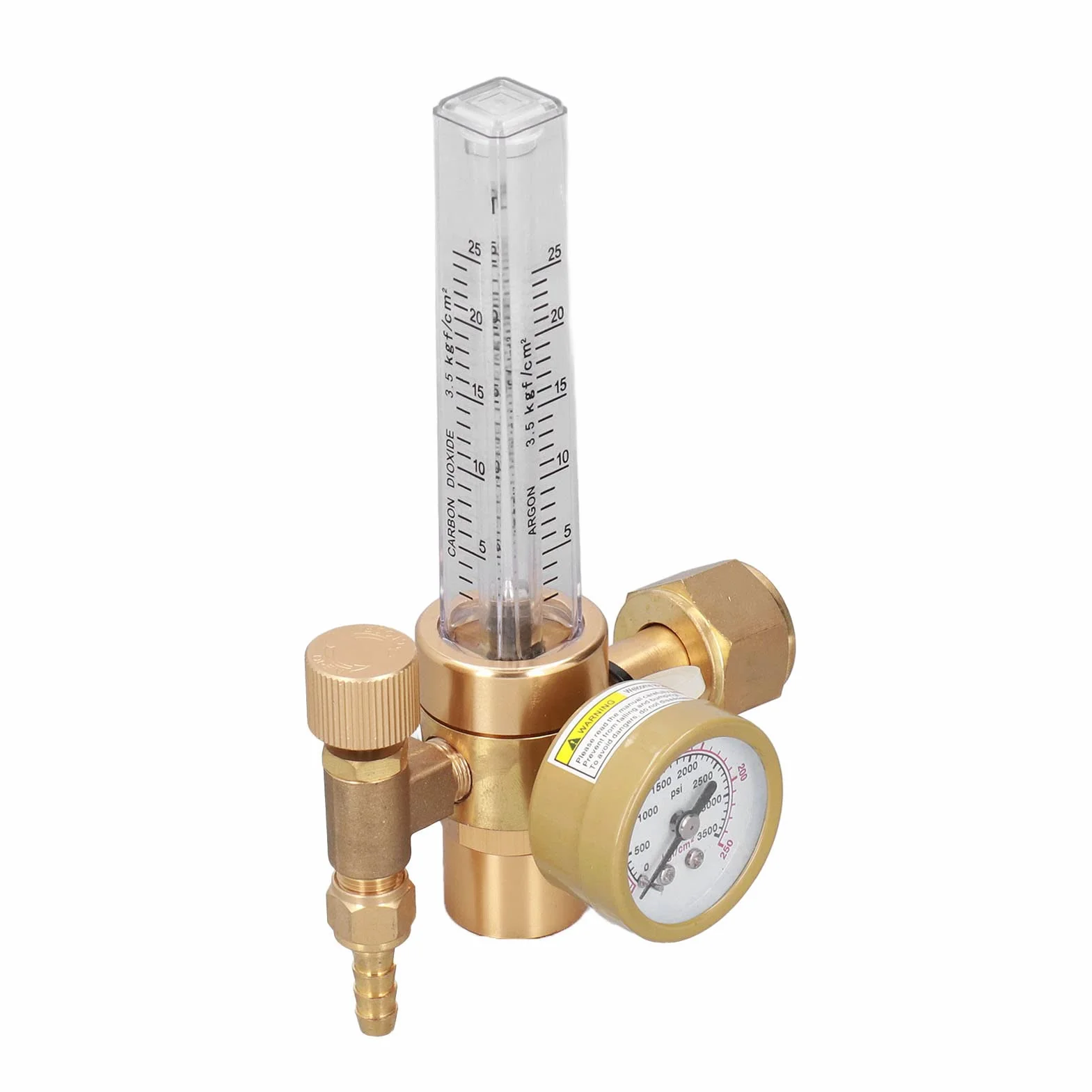 FILFEEL Regolatore di Gas di Saldatura, Carrello di Saldatura Regolatore di Gas MIG CO2 Accessori per MIG 0-3500PSI 0-25 Lpm per Ad Argon