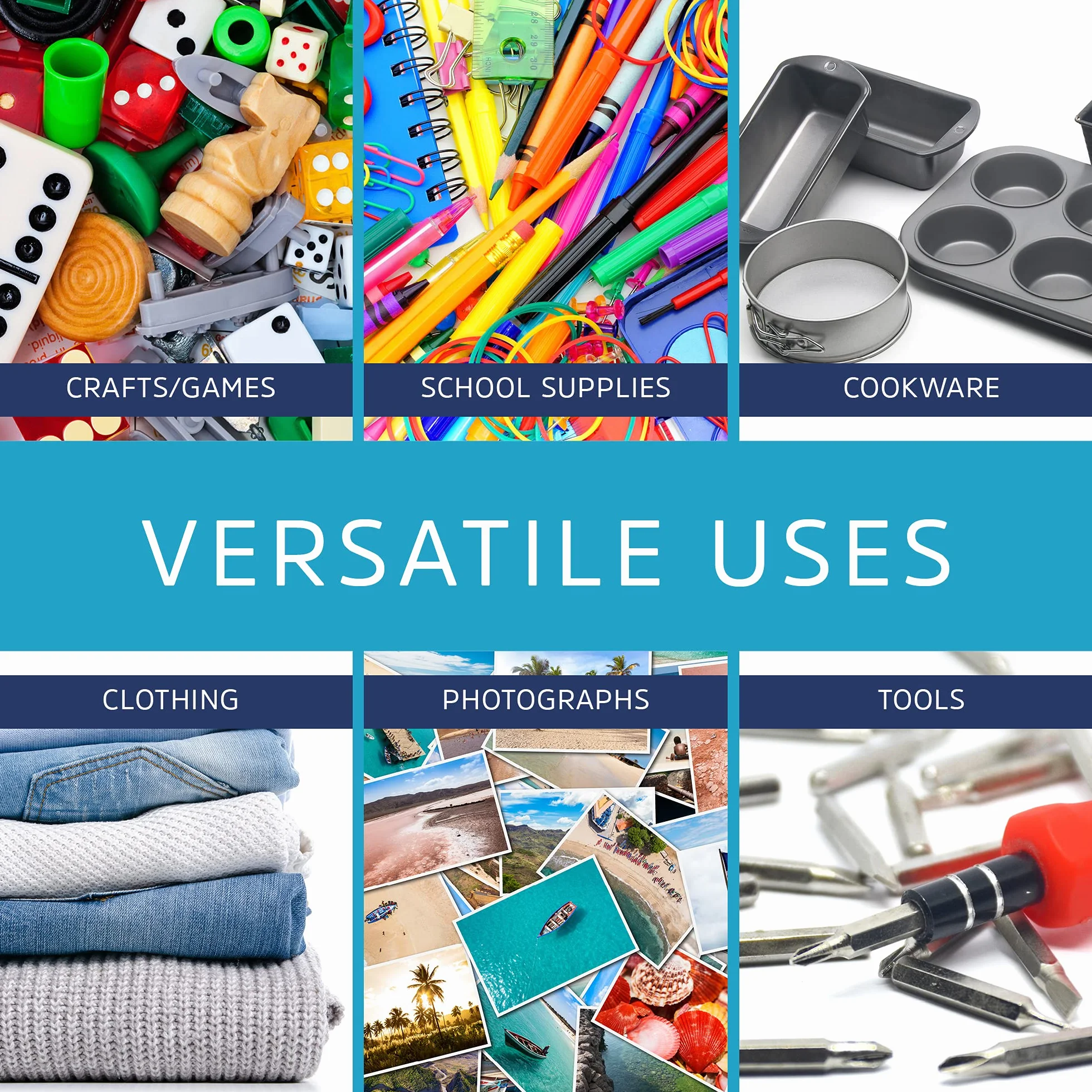 6.000 conteggio - 3" x 5" borse di plastica trasparenti dello zip, resistenti buste durevoli spesse 4 mil poli con la serratura risigillabile della chiusura lampo, foro di sospensione per