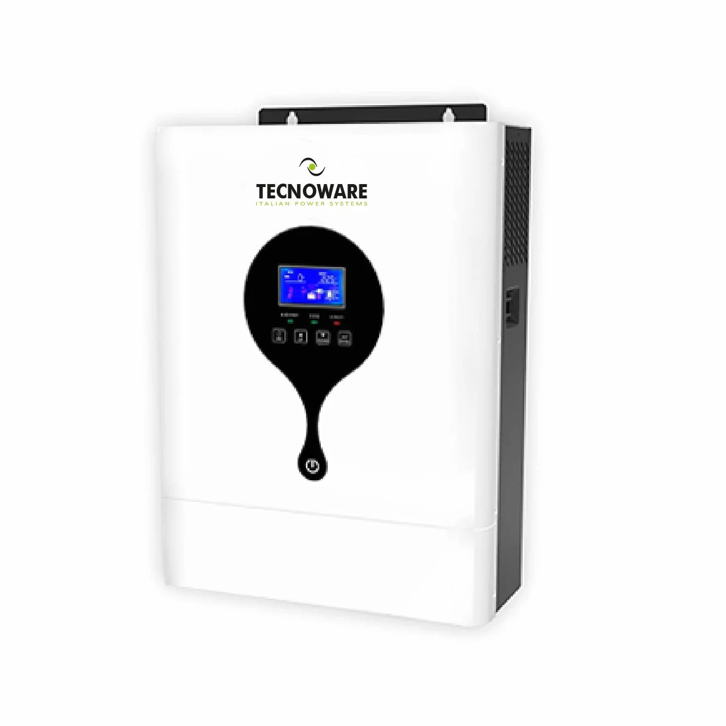 Tecnoware Power Systems - Inverter Ibrido Solare 5500VA, Onda Sinusoidale Pura, MPPT Controller, Caricabatterie Intelligente, Software di Gestione, Alimentazione Continua, Bianco, 5500VA
