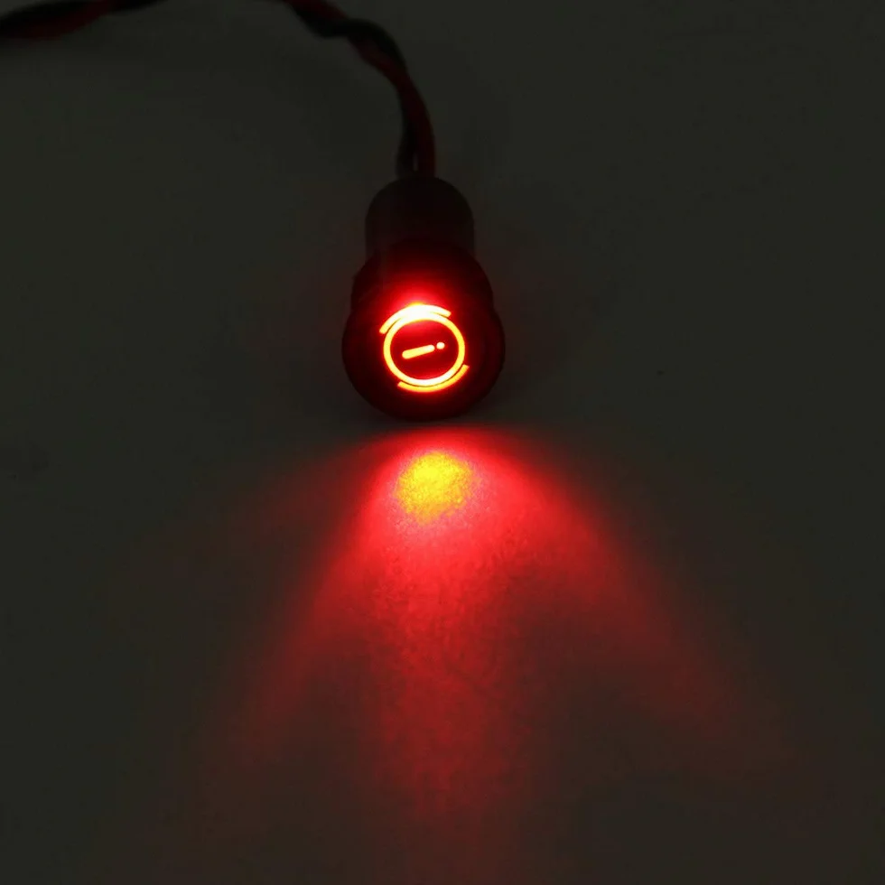 EsportsMJJ 12 8mm LED cruscotto Spia indicatore luminoso con linea e simbolo per la barca auto - #1