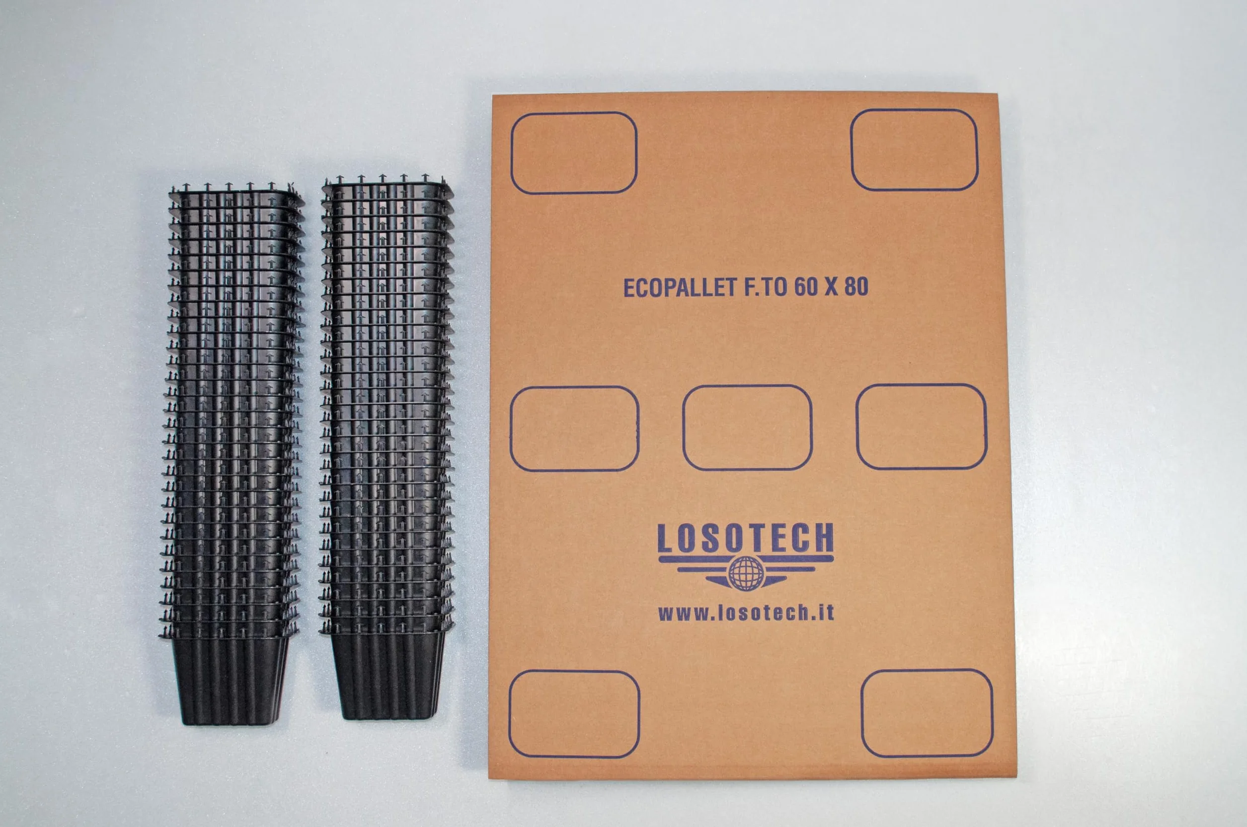 ECOPALLET Losotech, f.to 60 x 80 cm, confezione da 𝟏𝟎 𝐏𝐄𝐙𝐙𝐈 da assemblare