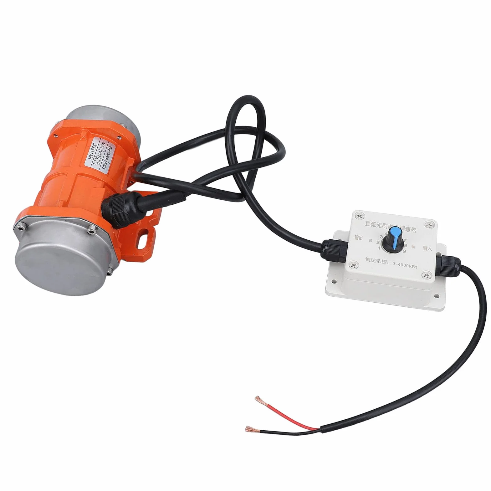 Motore di Vibrazione, Motore Vibrante Elettrico DC 12V Elettrico da 4000 Giri/Min Motore Vibratore in Lega in Lega in Lega di Alluminio con Shaker per Shaker (15W)