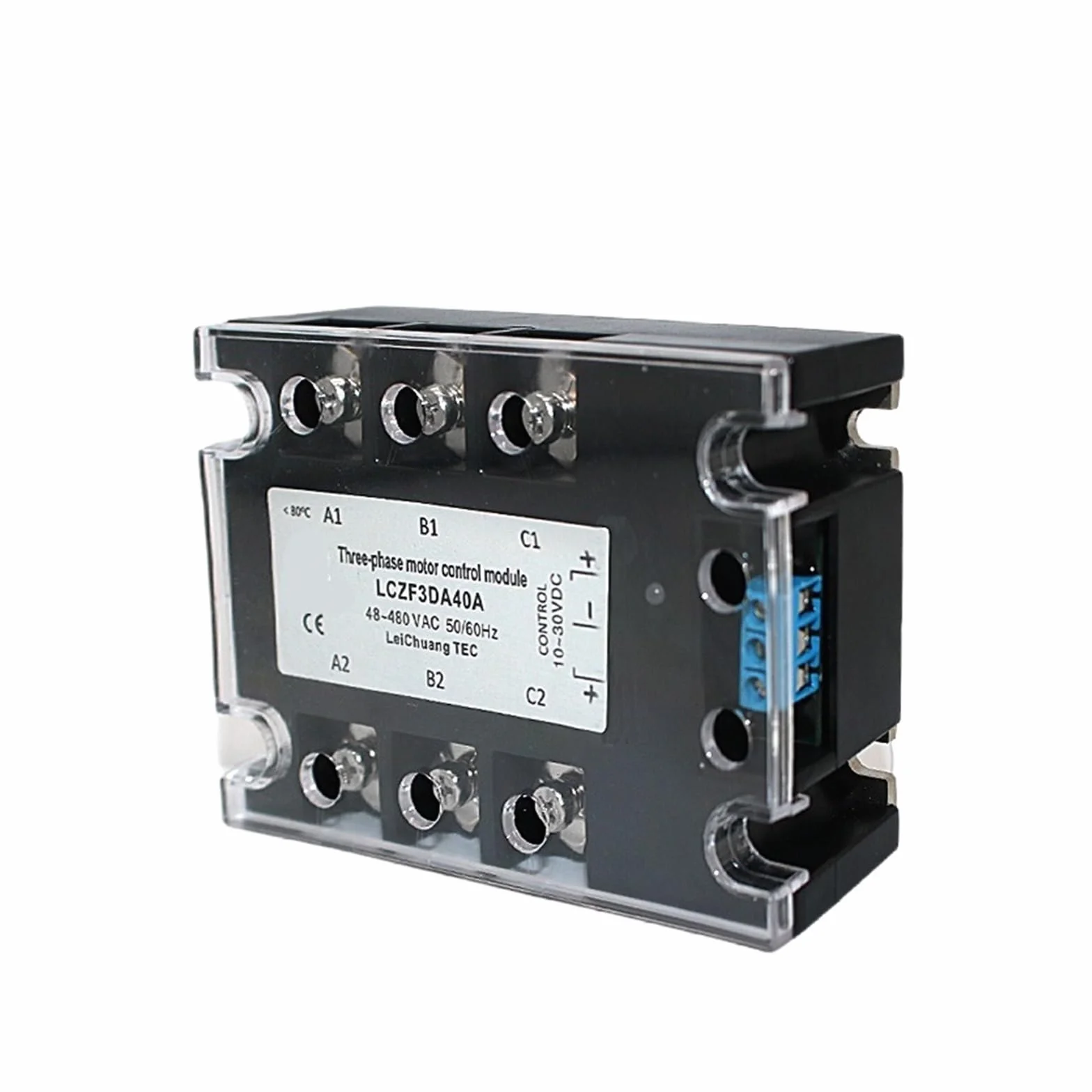 Relè a stato solido Modulo di controllo avanti e indietro del motore CC trifase LCZF3DA Relè 10A-80A 10-30VDC 40-480VAC(80A)