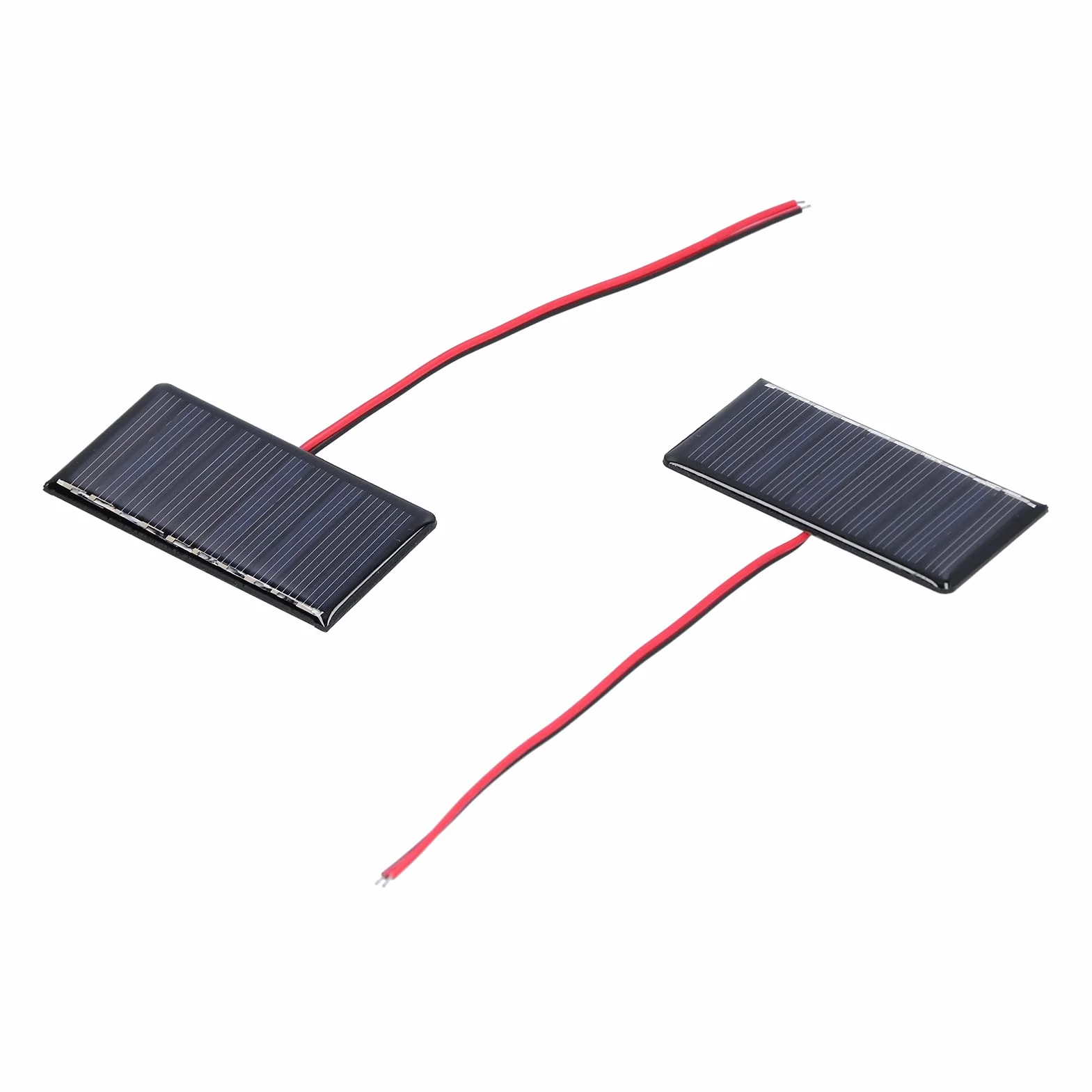 Jeffergarden Modulo del Pannello Solare 2pcs, Caricatore a Cella Polysilicon con Uscita Ad Alta Efficienza per Elettrodomestici a Bassa Potenza, 68x36 Mm, per le Luci del Giardino e i Sistemi di