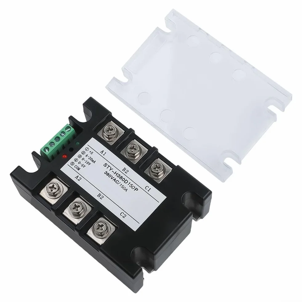 380V 150A Modulo Regolatore di Tensione AC Trifase Regolatore di Potenza 10K Potenziometro Regolabile, 1PC