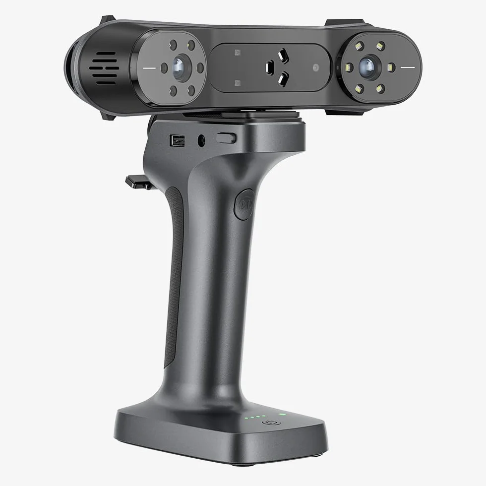 Creality RaptorX - Scanner 3D per stampante 3D con tecnologia ibrida wireless blu e NIR, 34+7 linee laser blu, precisione 0,02 mm, supporta oggetti da 5 a 4000 mm