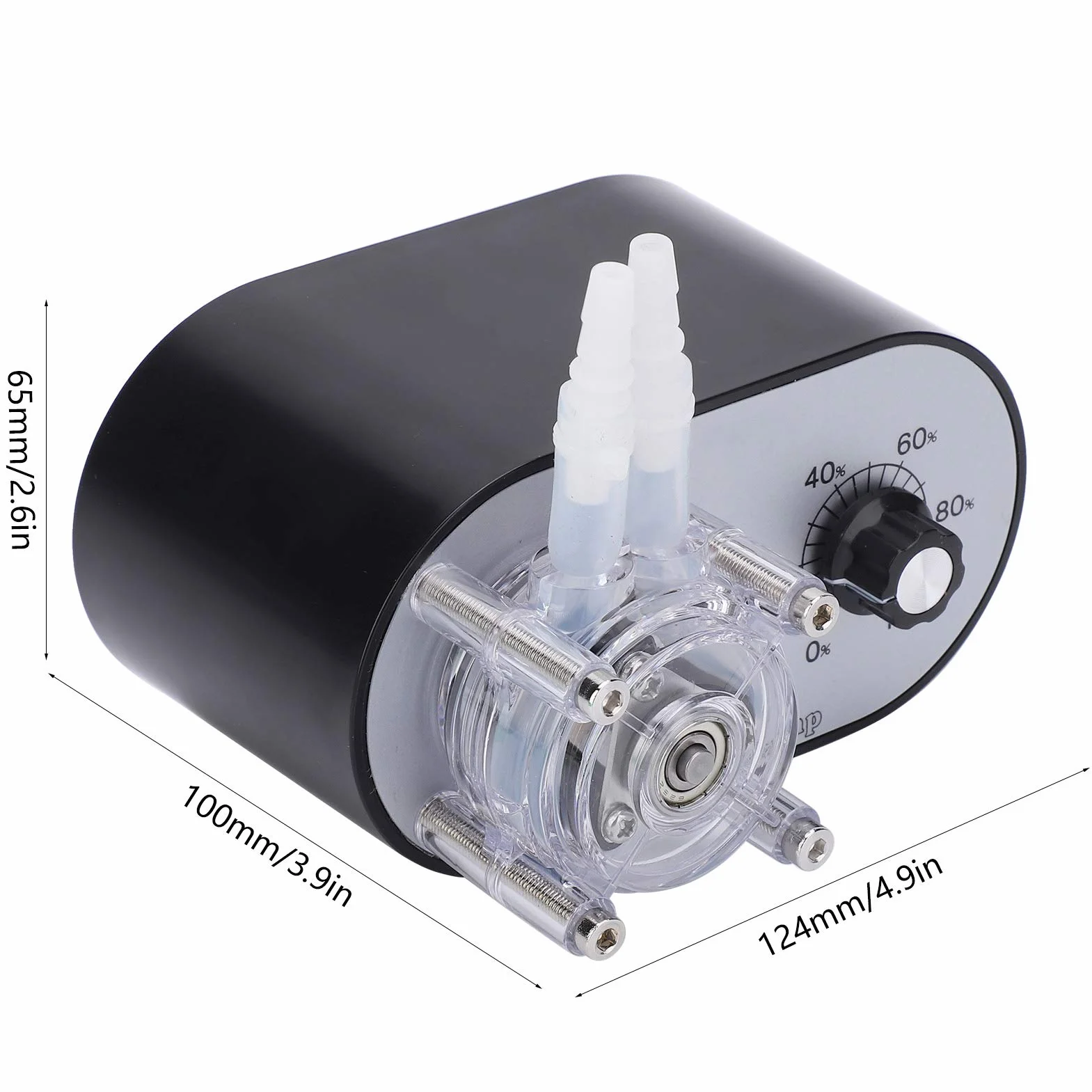 Eujgoov Pompa Peristaltica, Singola Testa Ad Alto Flusso per Esperimenti 114-500ml / Min AC100-240V(EU piug)