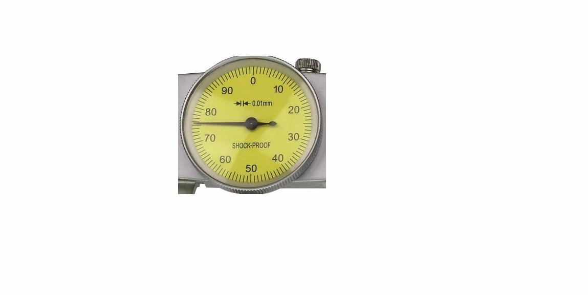 CNC QUALITÄT - Calibro con quadrante a orologio, 150 mm