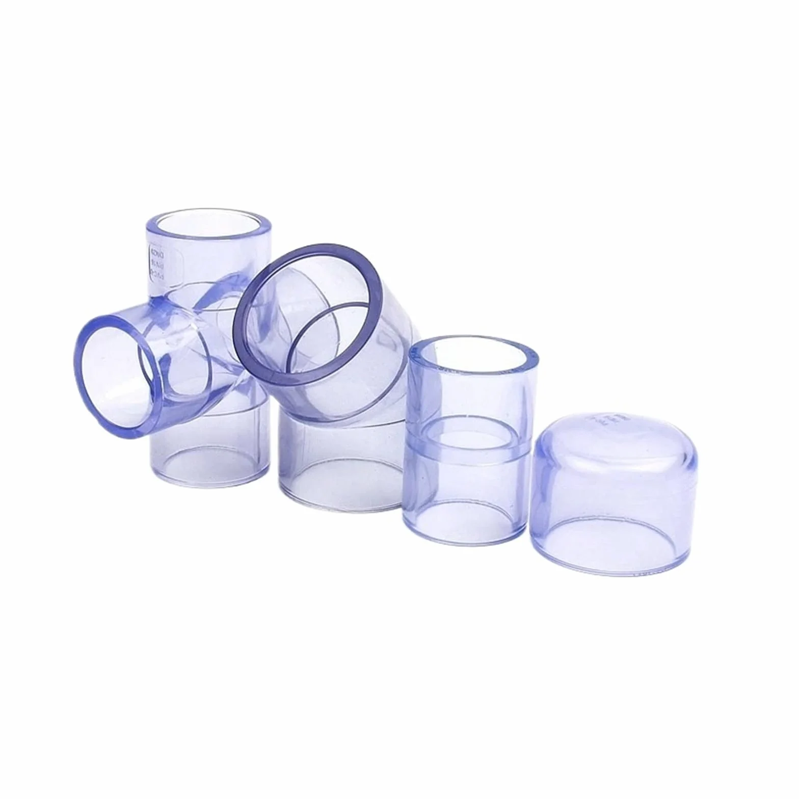 Raccordi for tubi in UPVC trasparenti blu da 20~63 mm, raccordi rapidi for tubi di drenaggio for acquari, valvole di giunzione for tubi di irrigazione da giardino(Flange Plate,50mm (1PC))