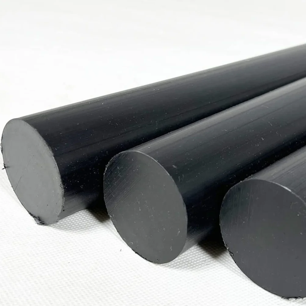 Barra In Nylon Nero Diametro 20-40 Mm 500 Mm Cilindro Plastica PP Resistente All'usura Barra Rigida