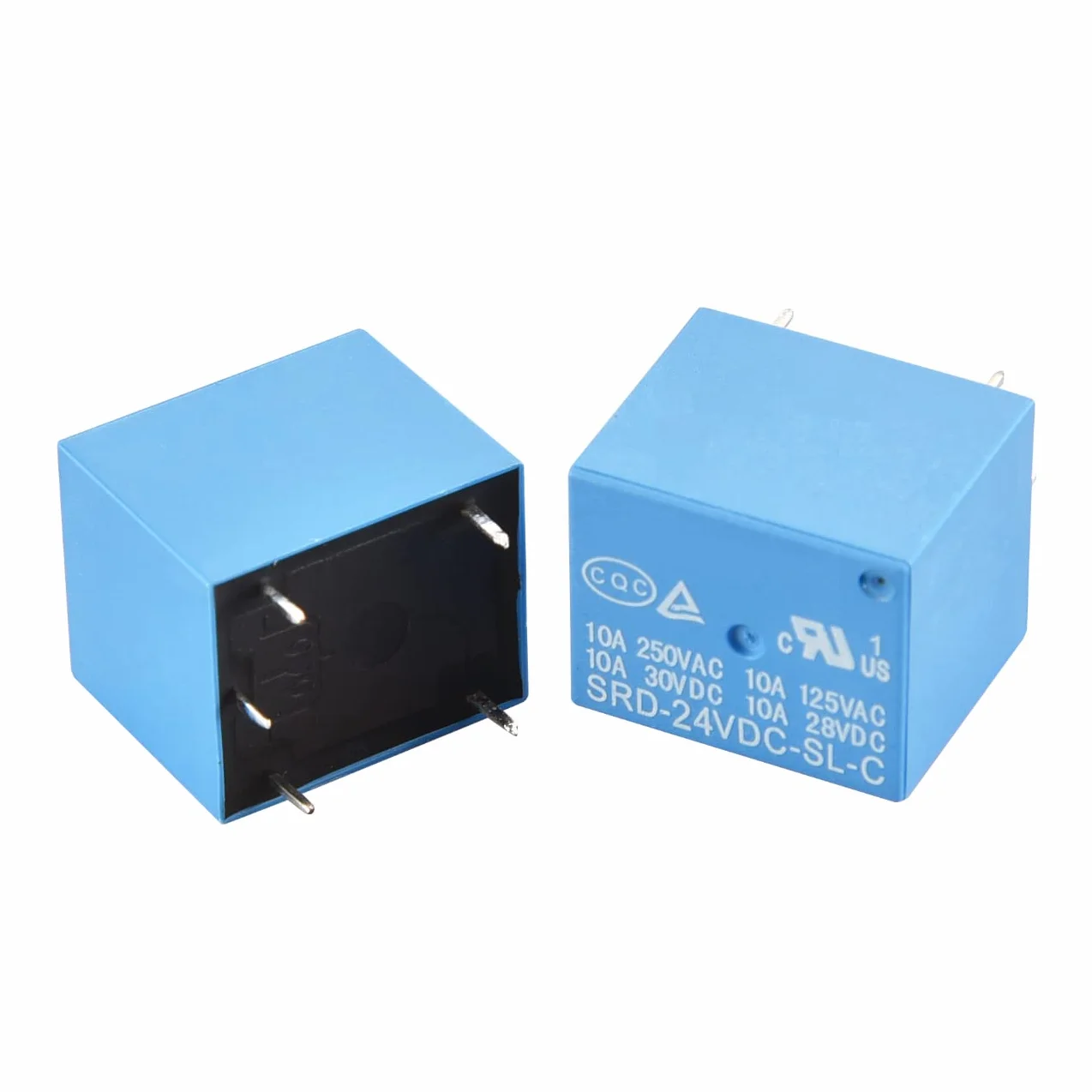 Heschen relè per circuito stampato, SRD-24VDC-SL-C, 24VDC, SPDT, 10A 250VAC, per terminali a 5 pin, confezione da 2