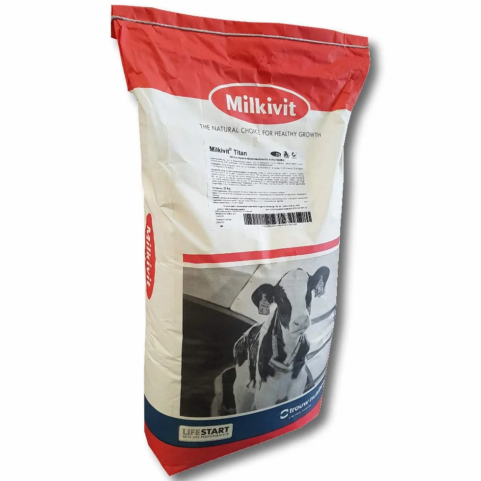 Milkivit® Titan 25 kg Premium Milchaustauscher 50% Magermilchpulver Abbeveratoio per Vitelli Sistema
