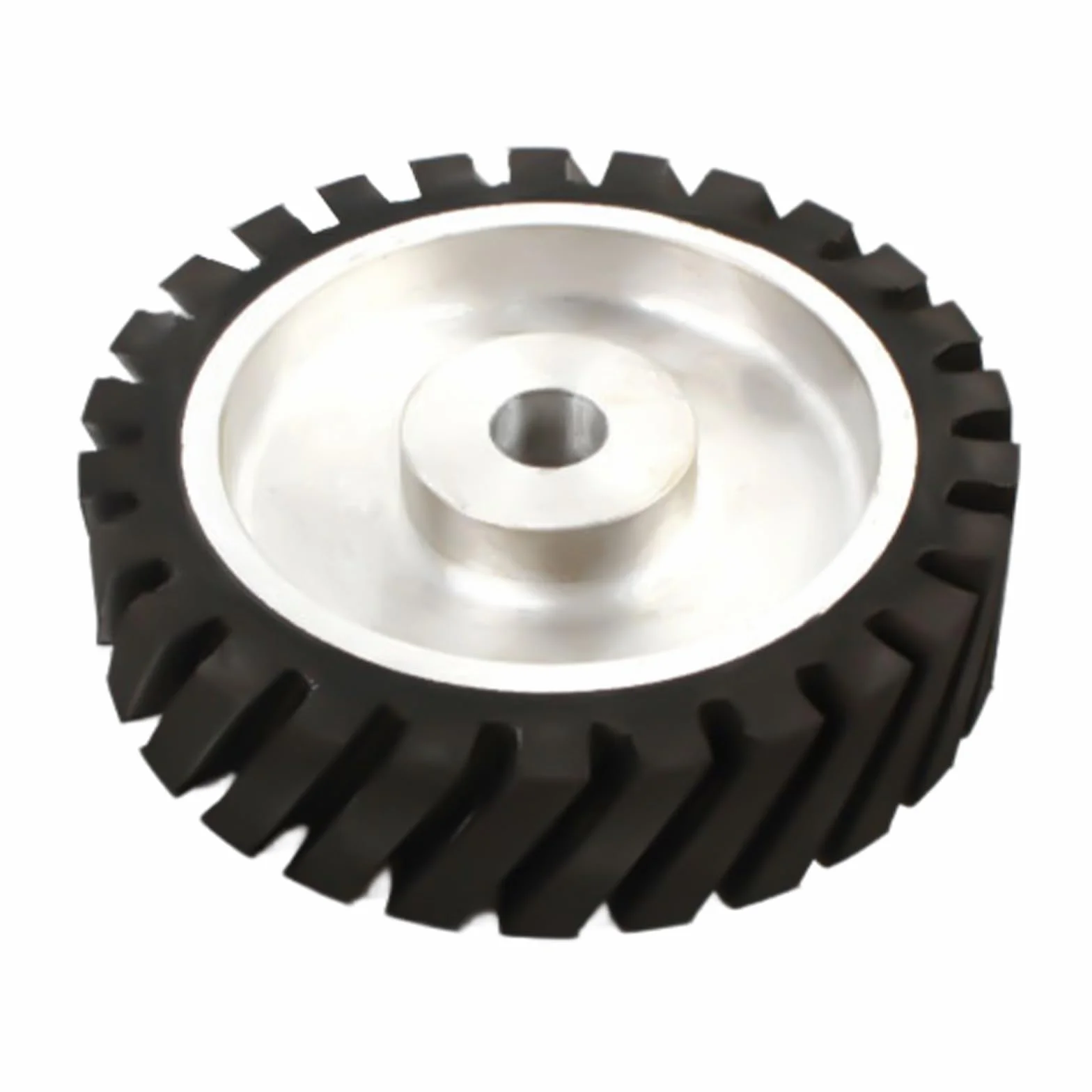 Ruota di contatto in gomma da 200 mm x 50 mm, ruota di contatto in gomma per levigatrice a nastro, levigatura, lucidatura, rimozione dello sporco in gruppi e utensili