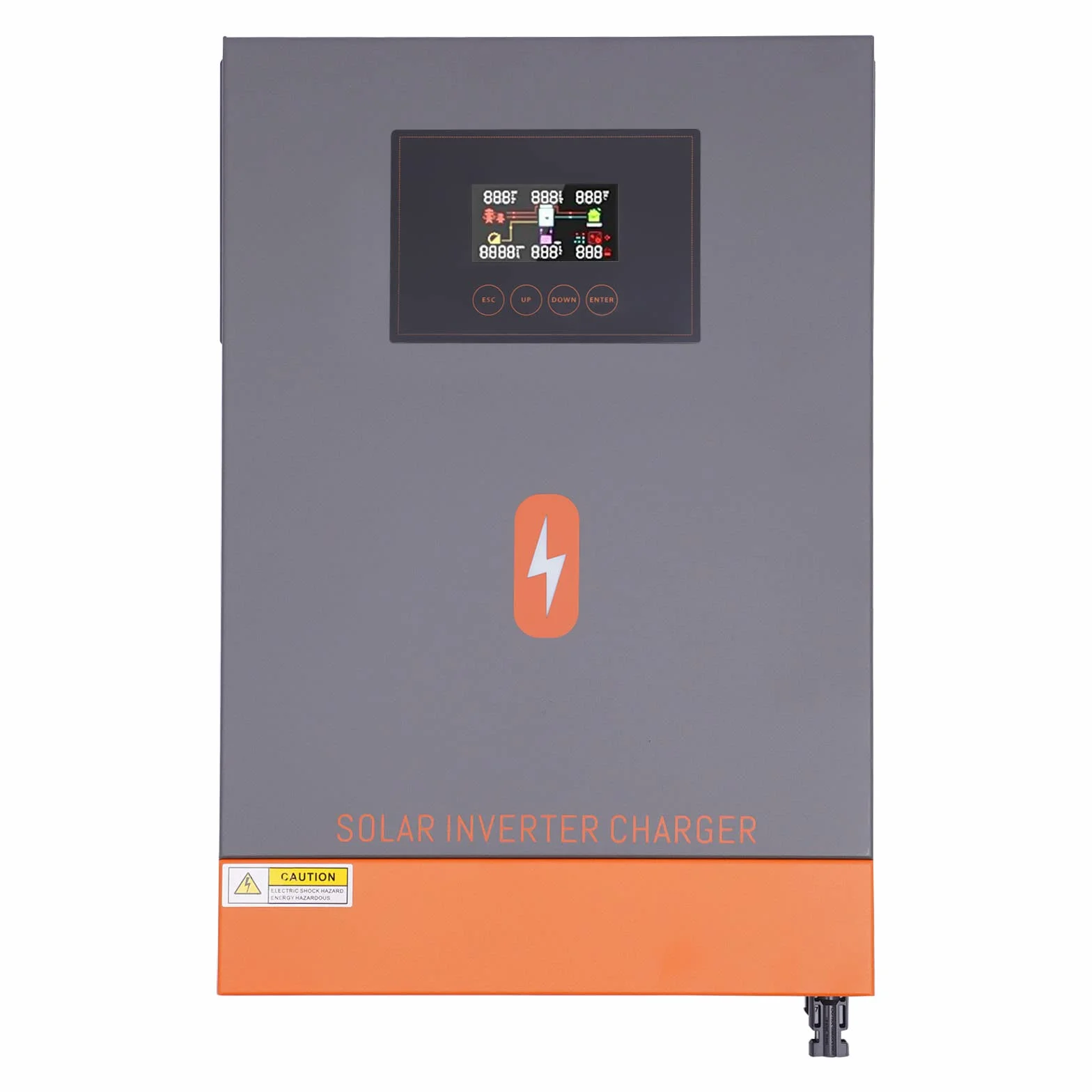 Inverter ibrido Multifunzione da 6200 W, 48 V Inverter Fotovoltaico solare con MPPT, caricamento senza batteria, regolabile in corrente e tensione, per emergenze e luoghi remoti