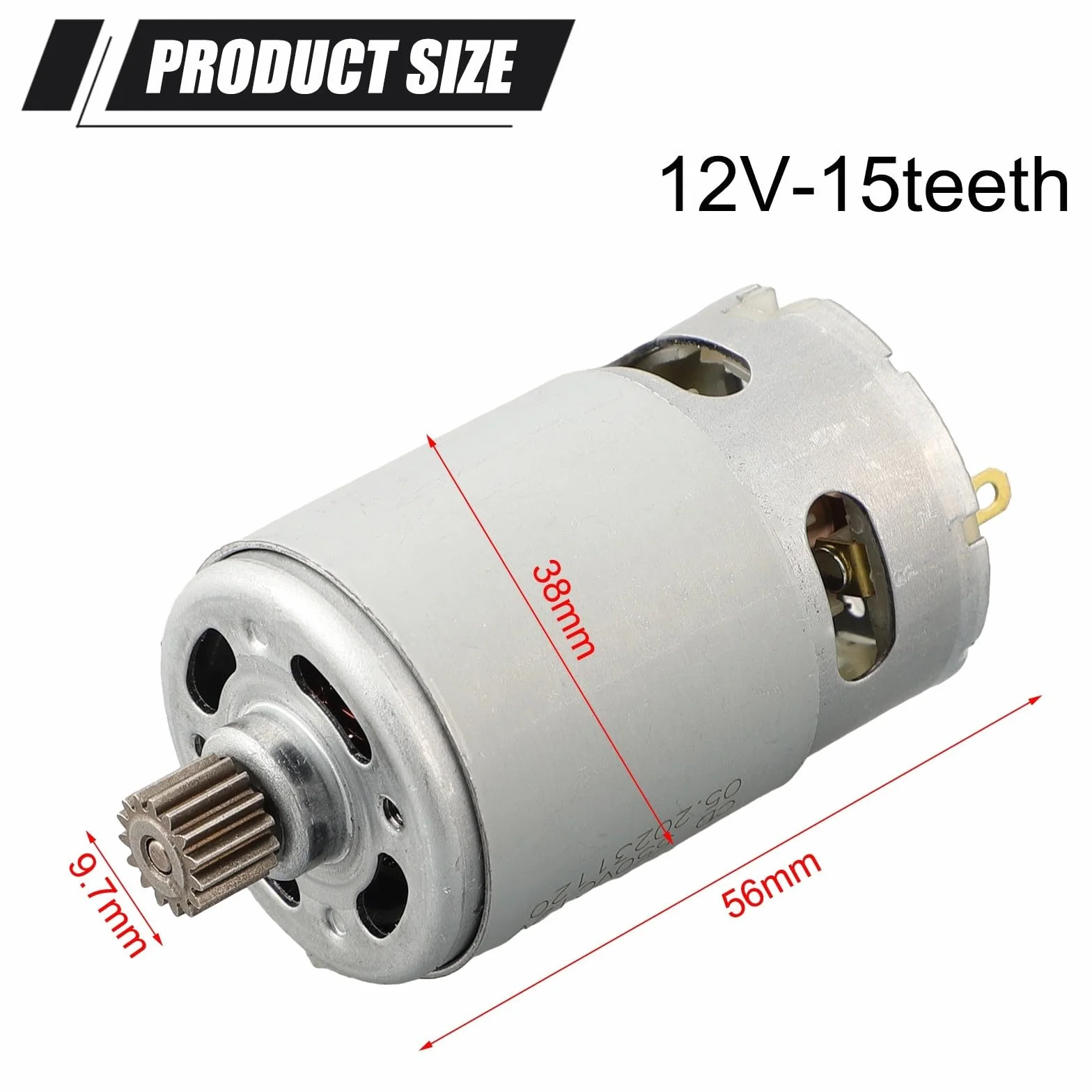 RS550 silnik elektryczny 12V 15-zębów do wkrętarki akumulatorowej TSR1080-2-LI GSR120LI metalowy