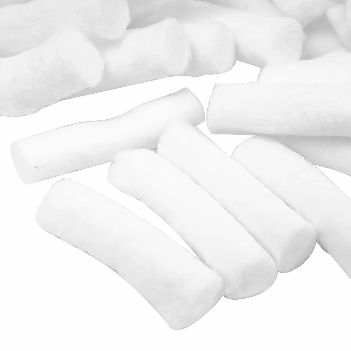 Sarini 100 rotoli cotone non sterili gomitoli lana adattatori nasali cura dentale corpo