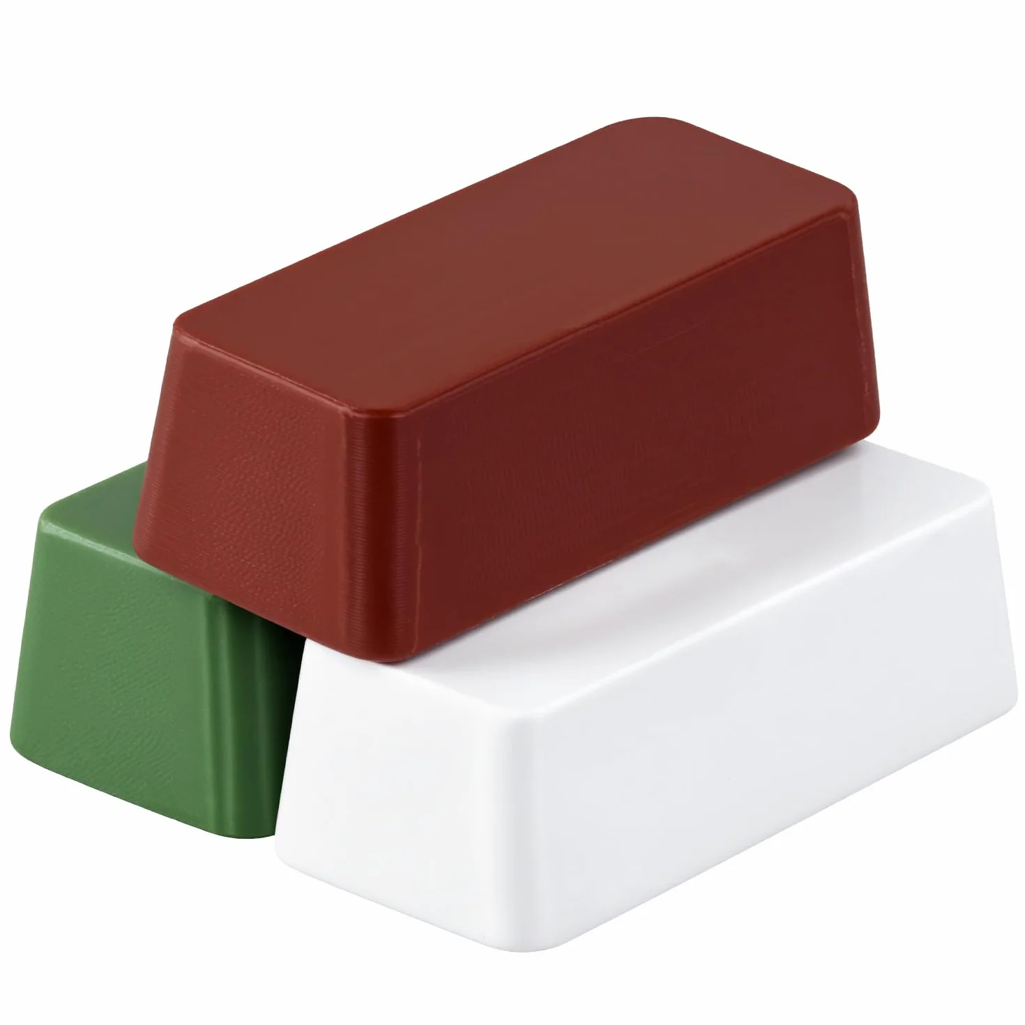 QWORK® 3X 112g Composti per lucidare e tagliare, da utilizzare con disco di lucidatura per lucidare il metallo - Marrone (Grosso), Bianco (Medio) e Verde (Fino)