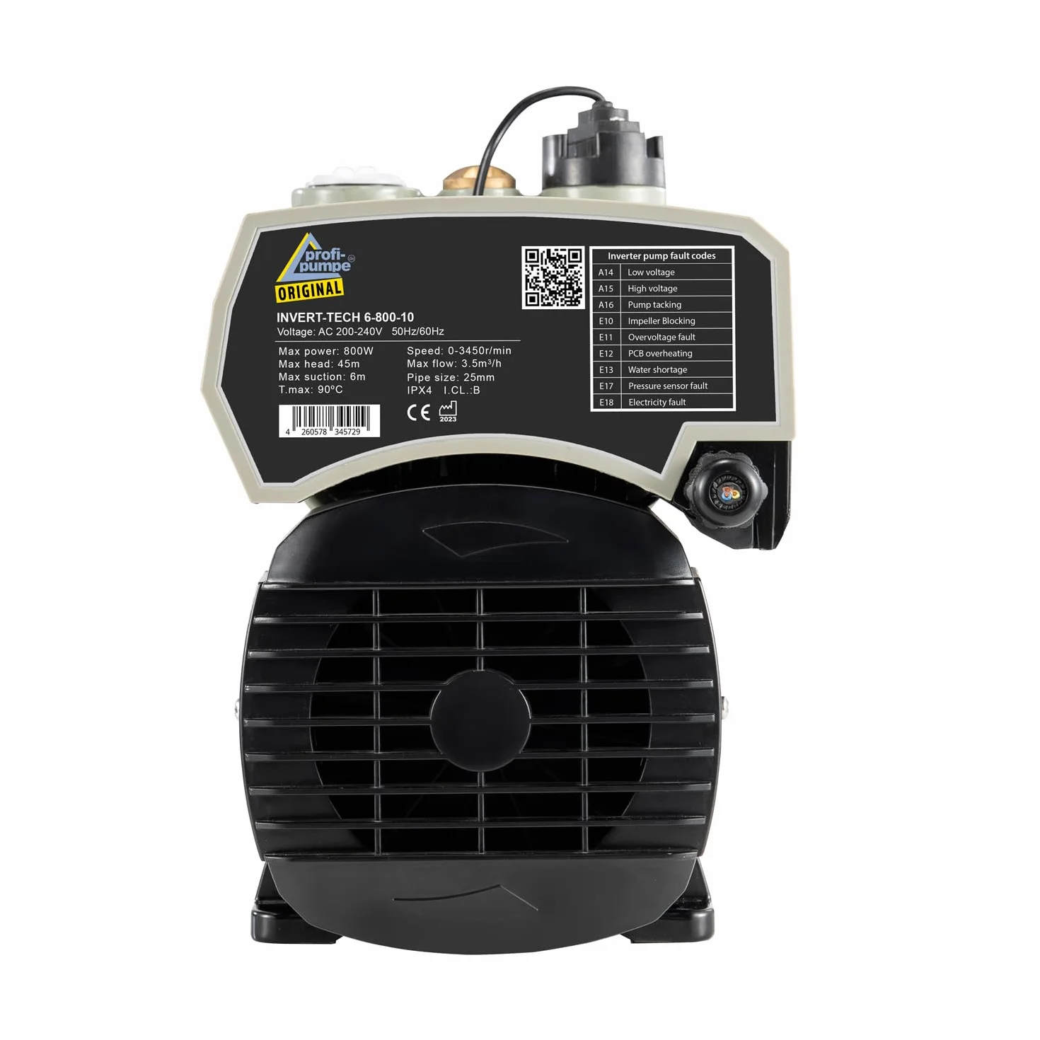INVERTER INVERT-Tech 6 – 800 – 10, macchina per acqua domestica, con magnete permanente, pompa per acqua domestica, pompa centrifuga da giardino